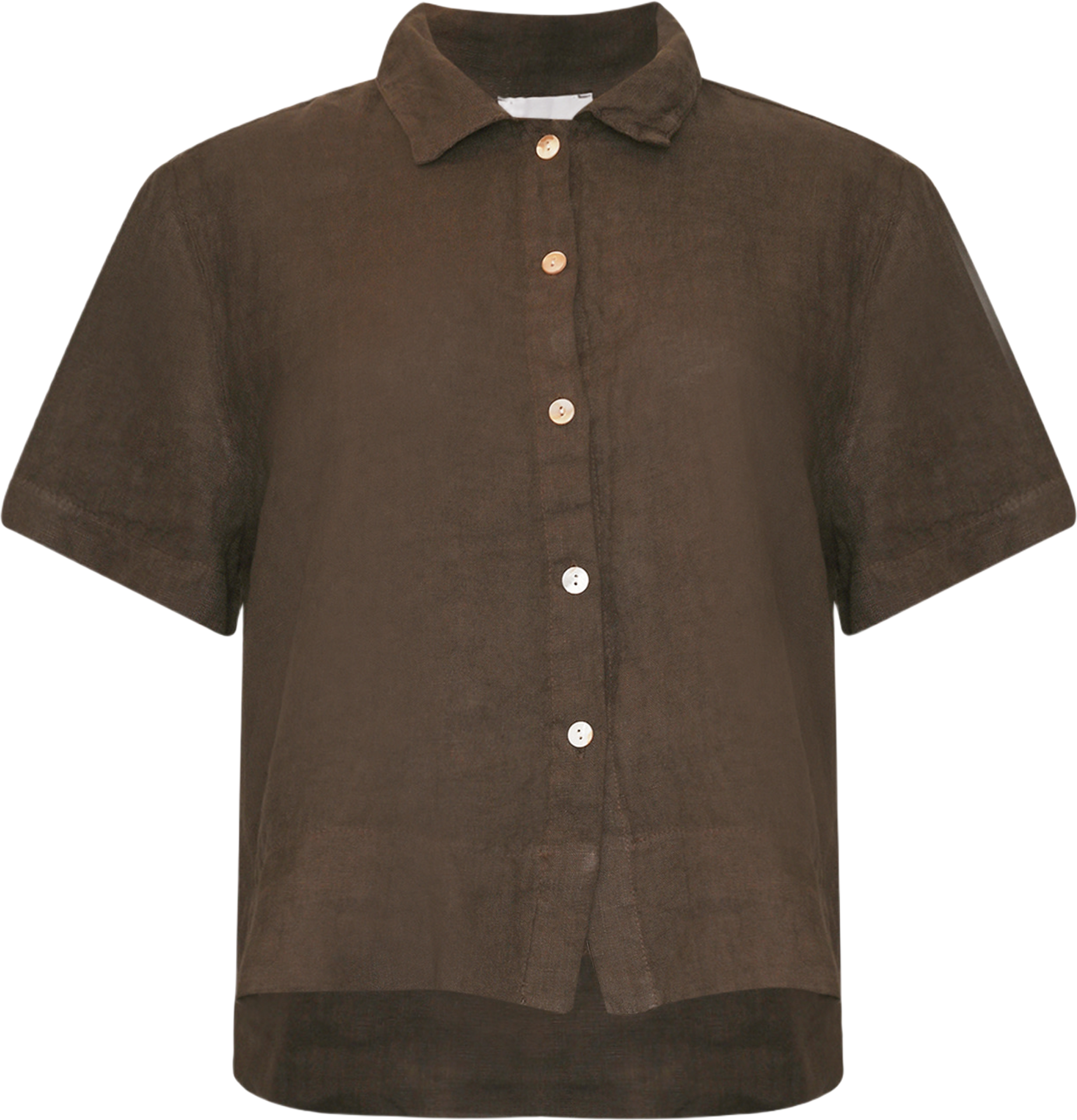 Issa, Shirt, Linen - Mocca