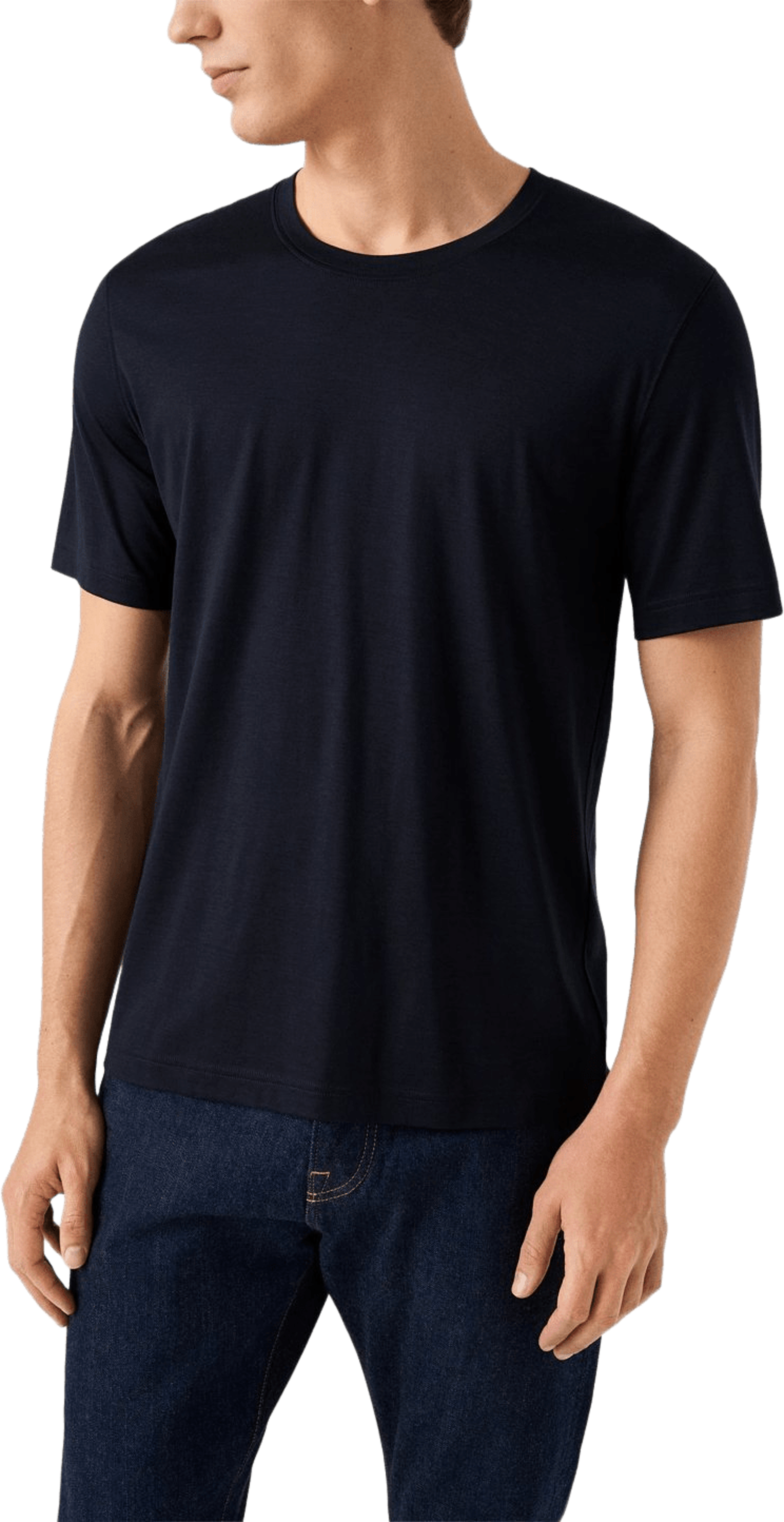 T-shirt I Bomull Och Siden
