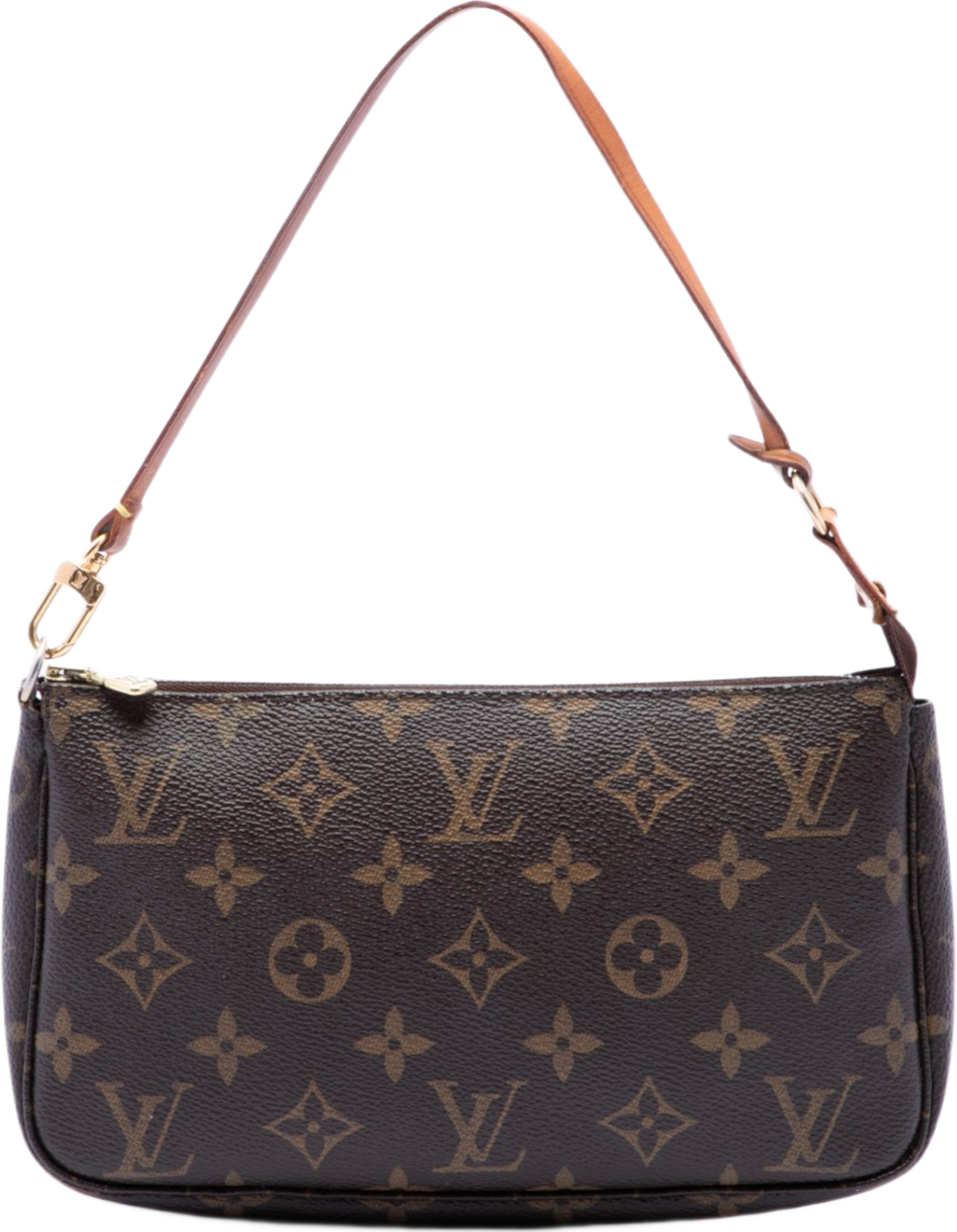 Louis Vuitton Monogram Pochette Accessoires, från Luxclusif, i färgen brown. Klicka för att öppna bilden i stort format