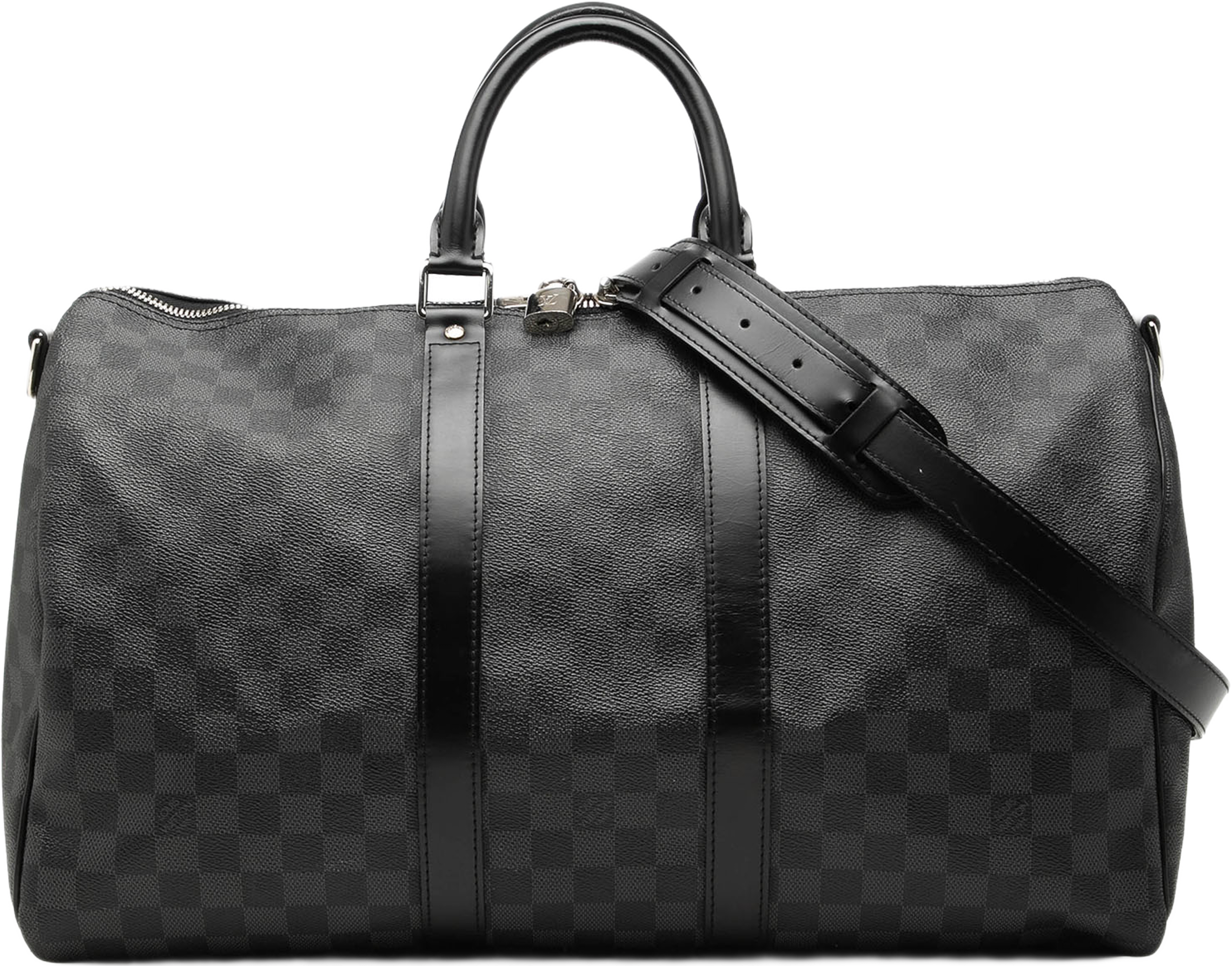 Louis Vuitton Damier Graphite Keepall Bandouliere 45, från Luxclusif, i färgen black. Klicka för att öppna bilden i stort format
