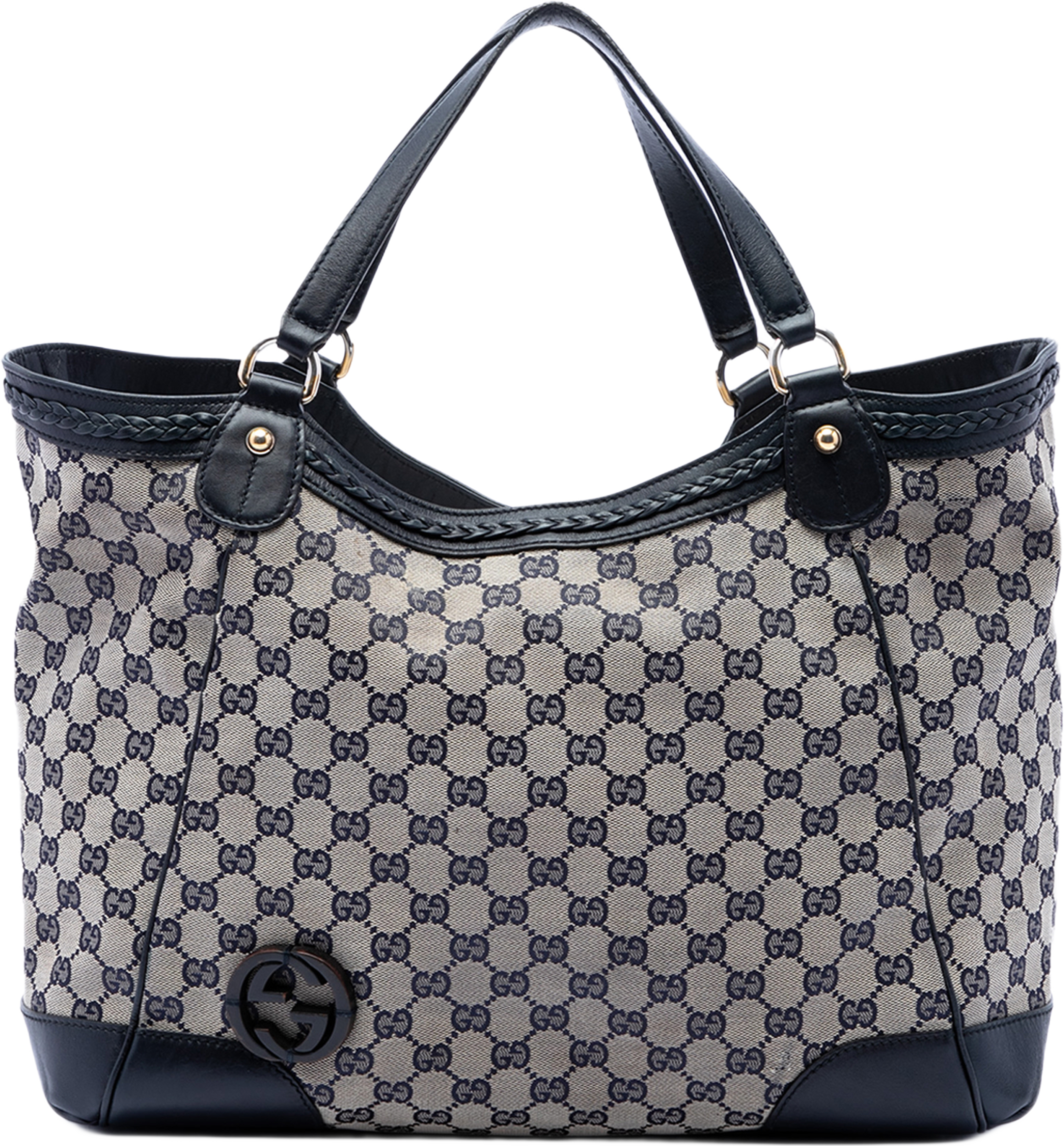 Gucci Medium Gg Canvas Brick Lane Tote, från Luxclusif, i färgen beige. Klicka för att öppna bilden i stort format