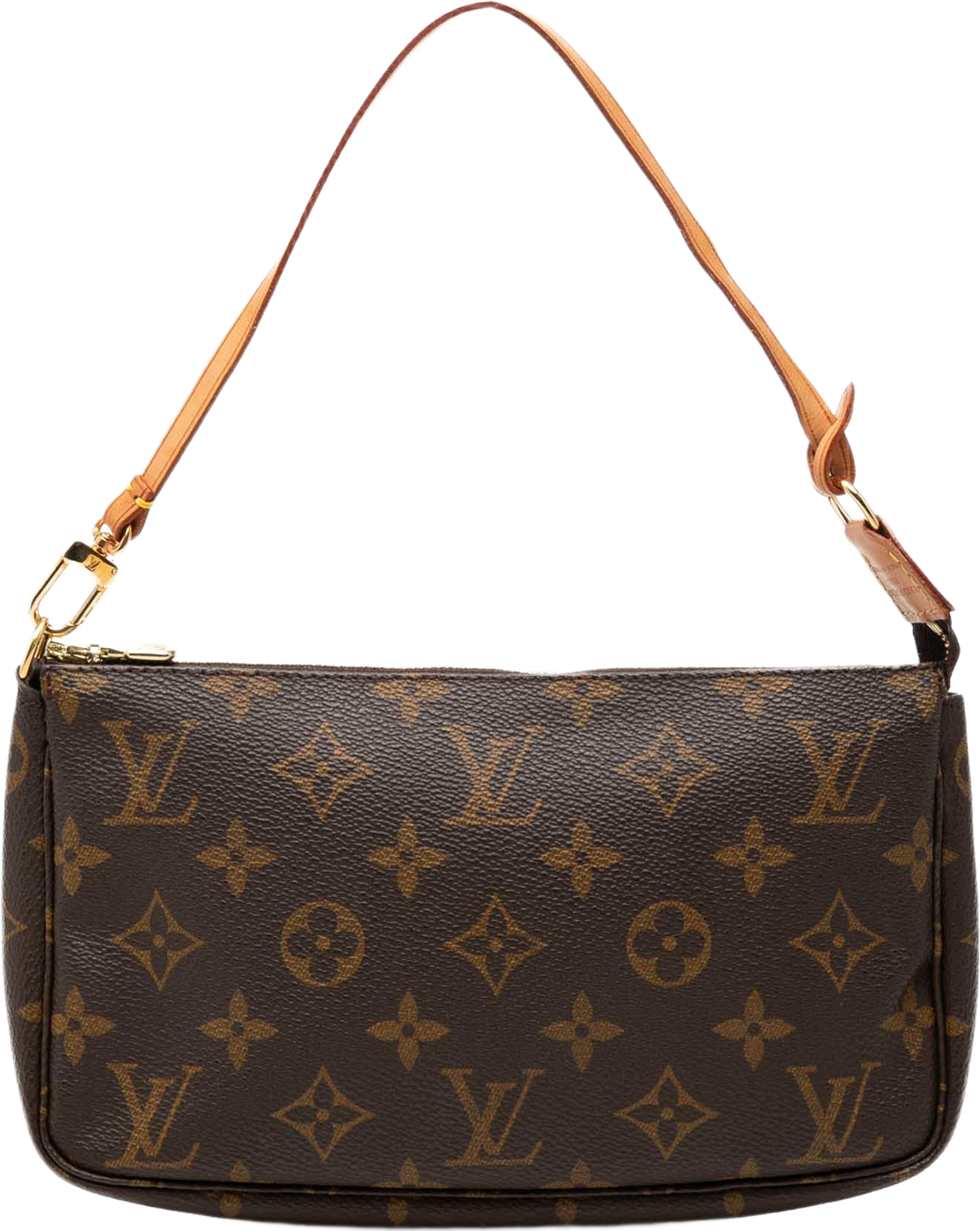 Louis Vuitton Monogram Pochette Accessoires, från Luxclusif, i färgen brun. Klicka för att öppna bilden i stort format