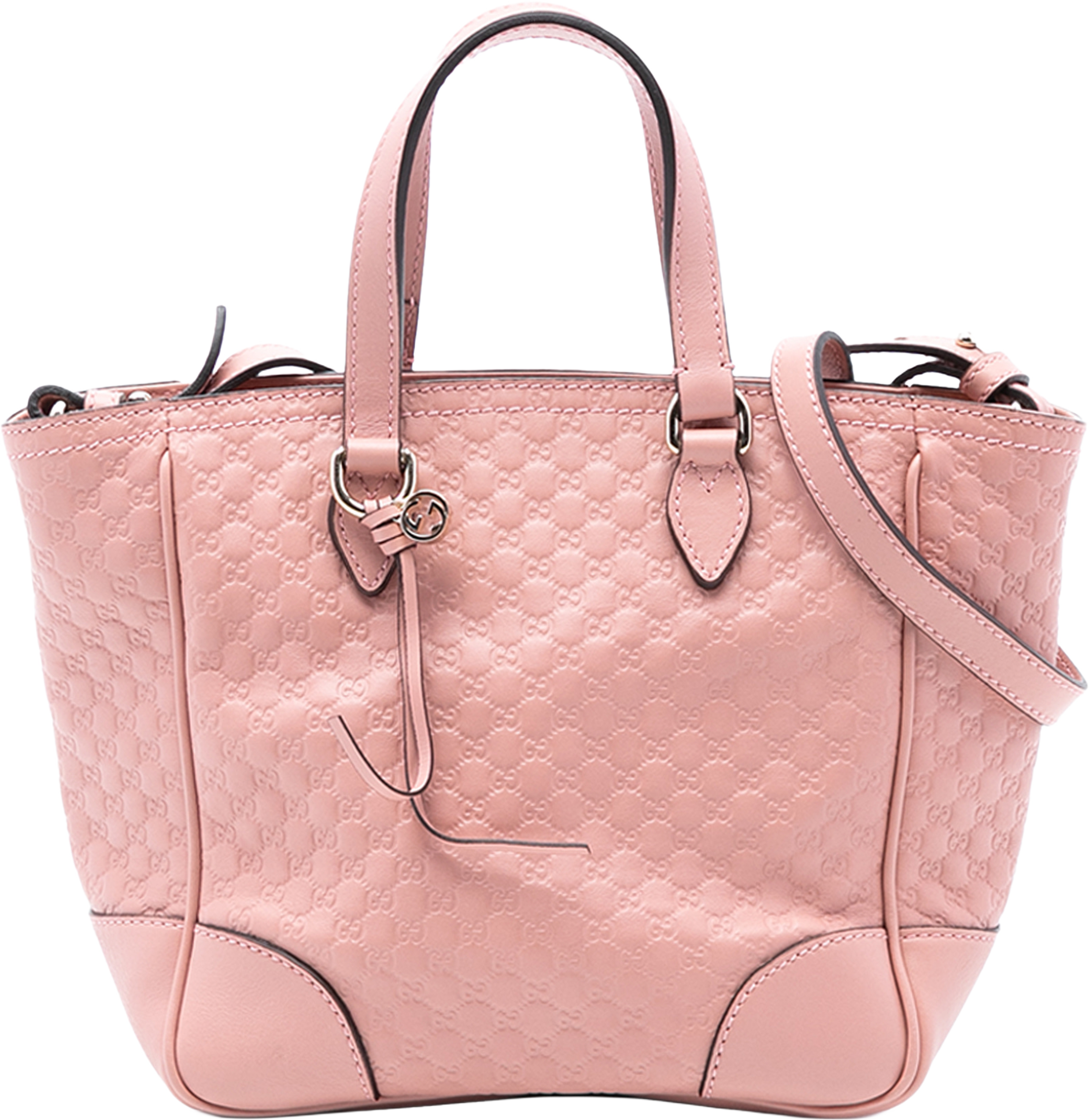 Gucci Small Microguccissima Bree Satchel, från Luxclusif, i färgen pink. Klicka för att öppna bilden i stort format