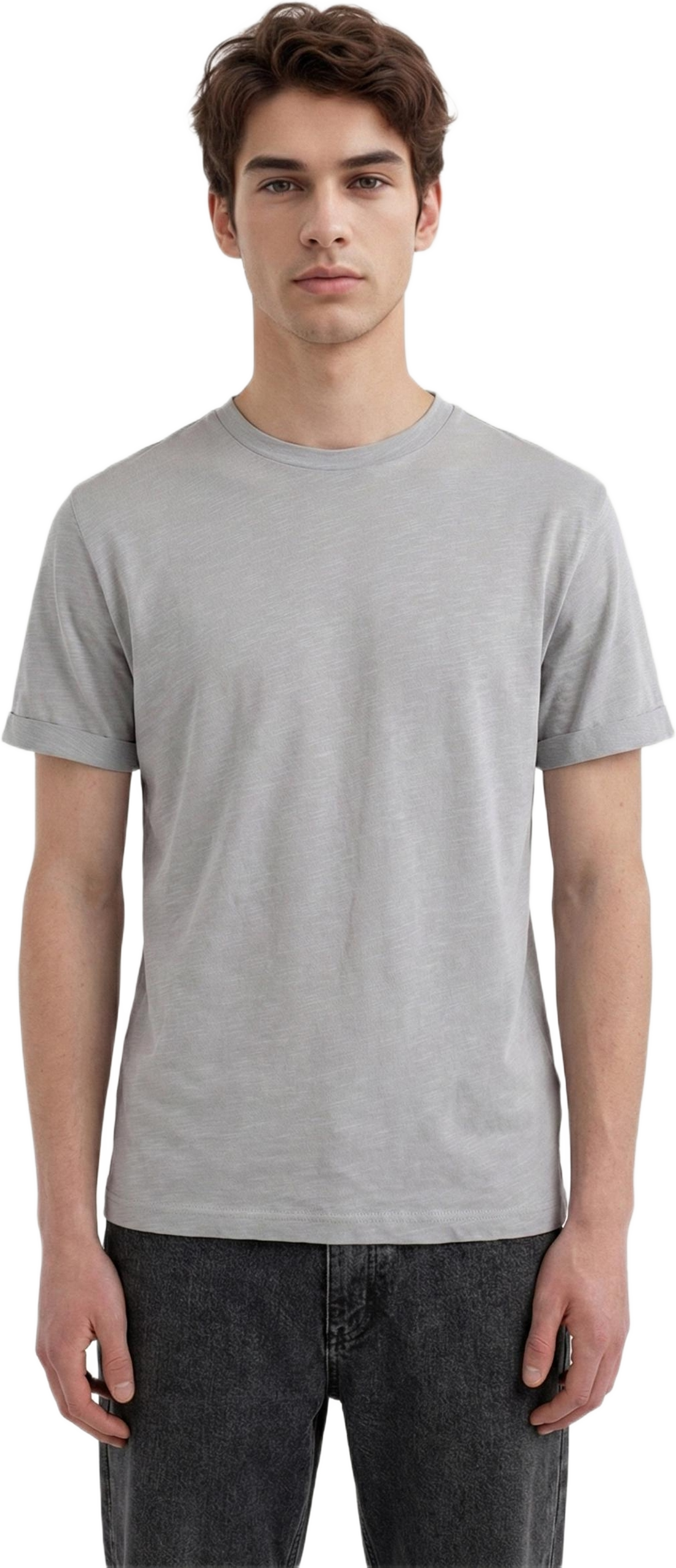Lung Melange T-shirt, från Ciszere, i färgen light grey. Klicka för att öppna bilden i stort format