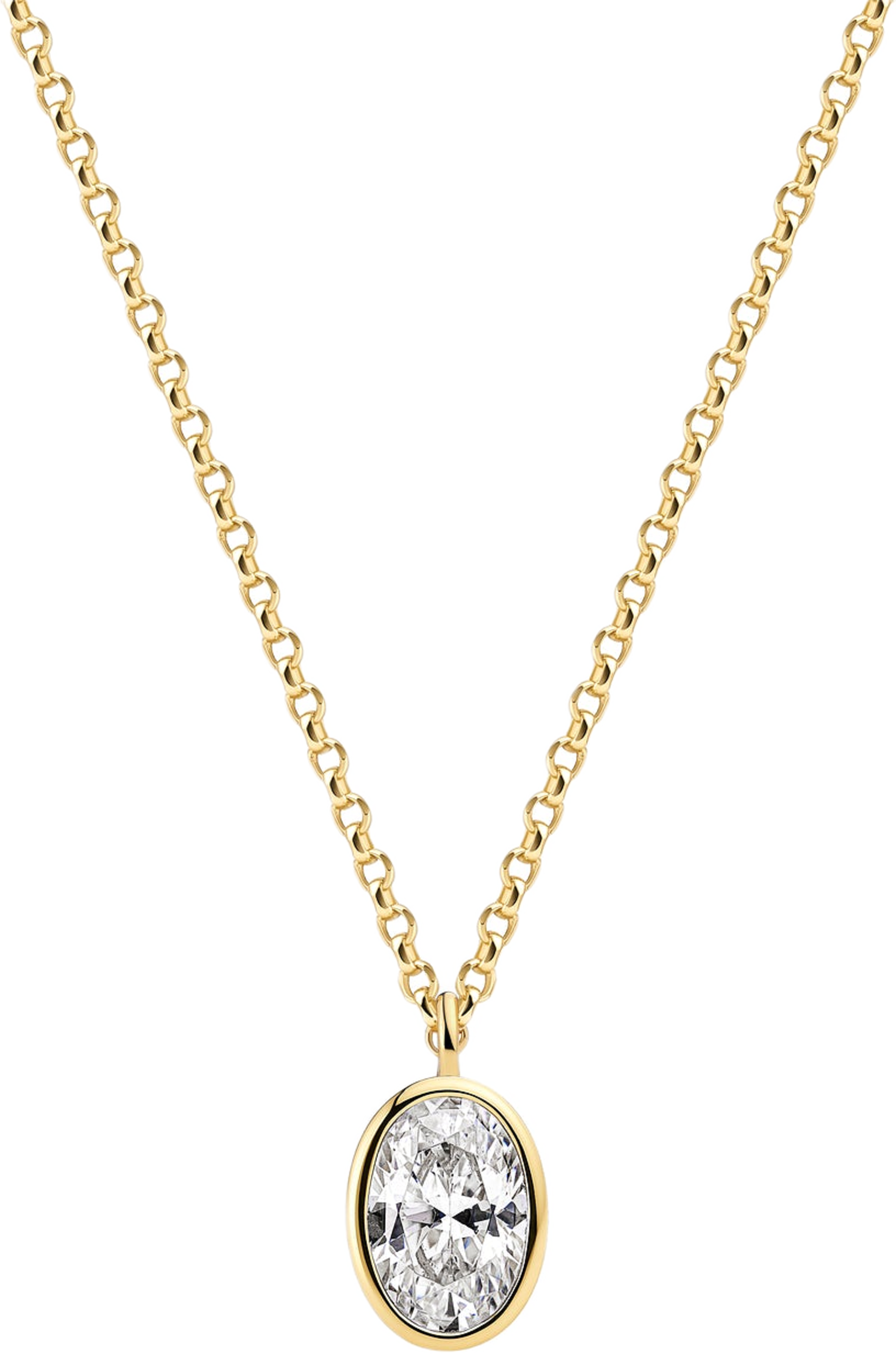 Halsband Sardinien Ovale, från Sif Jakobs Jewellery, i färgen 18k guldpläterad. Klicka för att öppna bilden i stort format