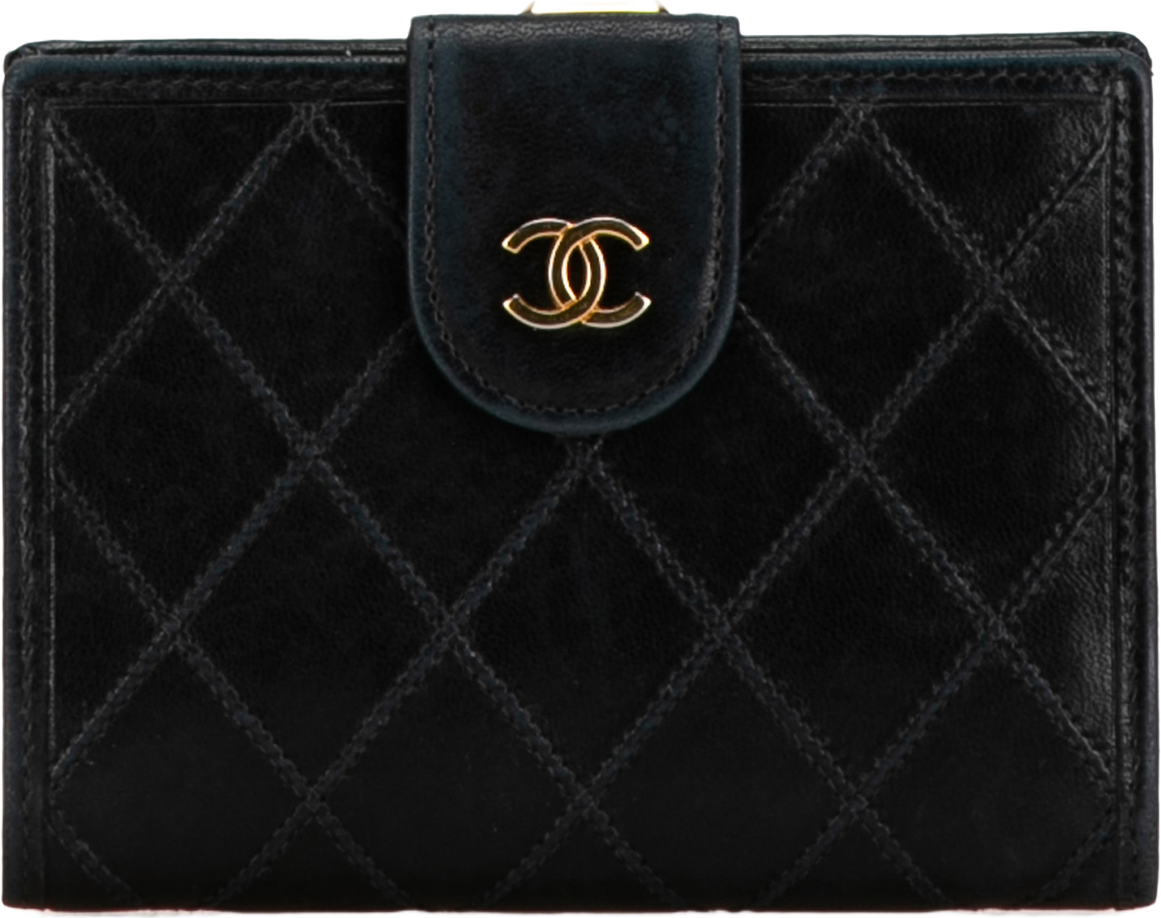 Chanel Lambskin Diamond Stitched Small Wallet