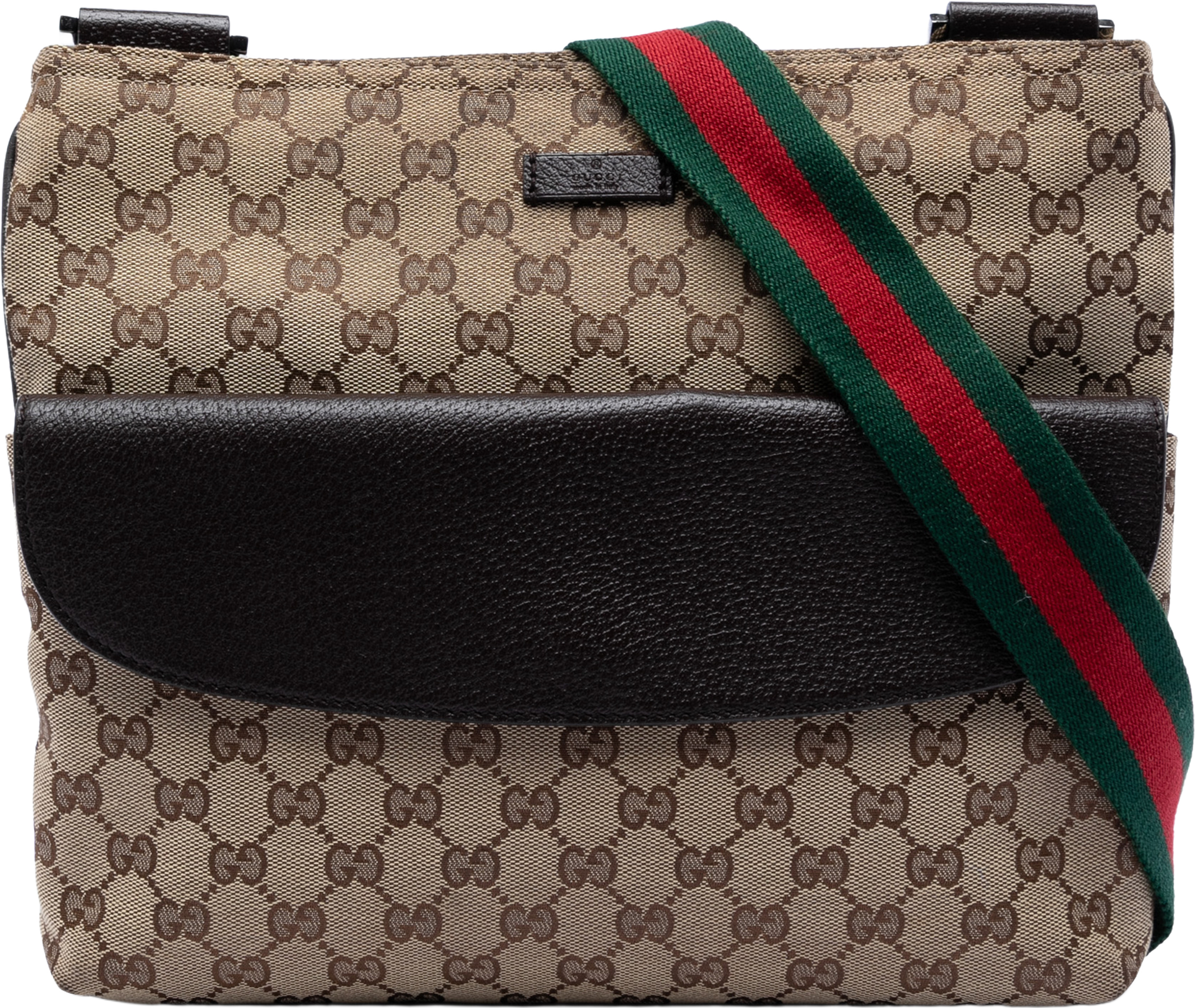 Gucci Gg Canvas Web Crossbody, från Luxclusif, i färgen beige. Klicka för att öppna bilden i stort format