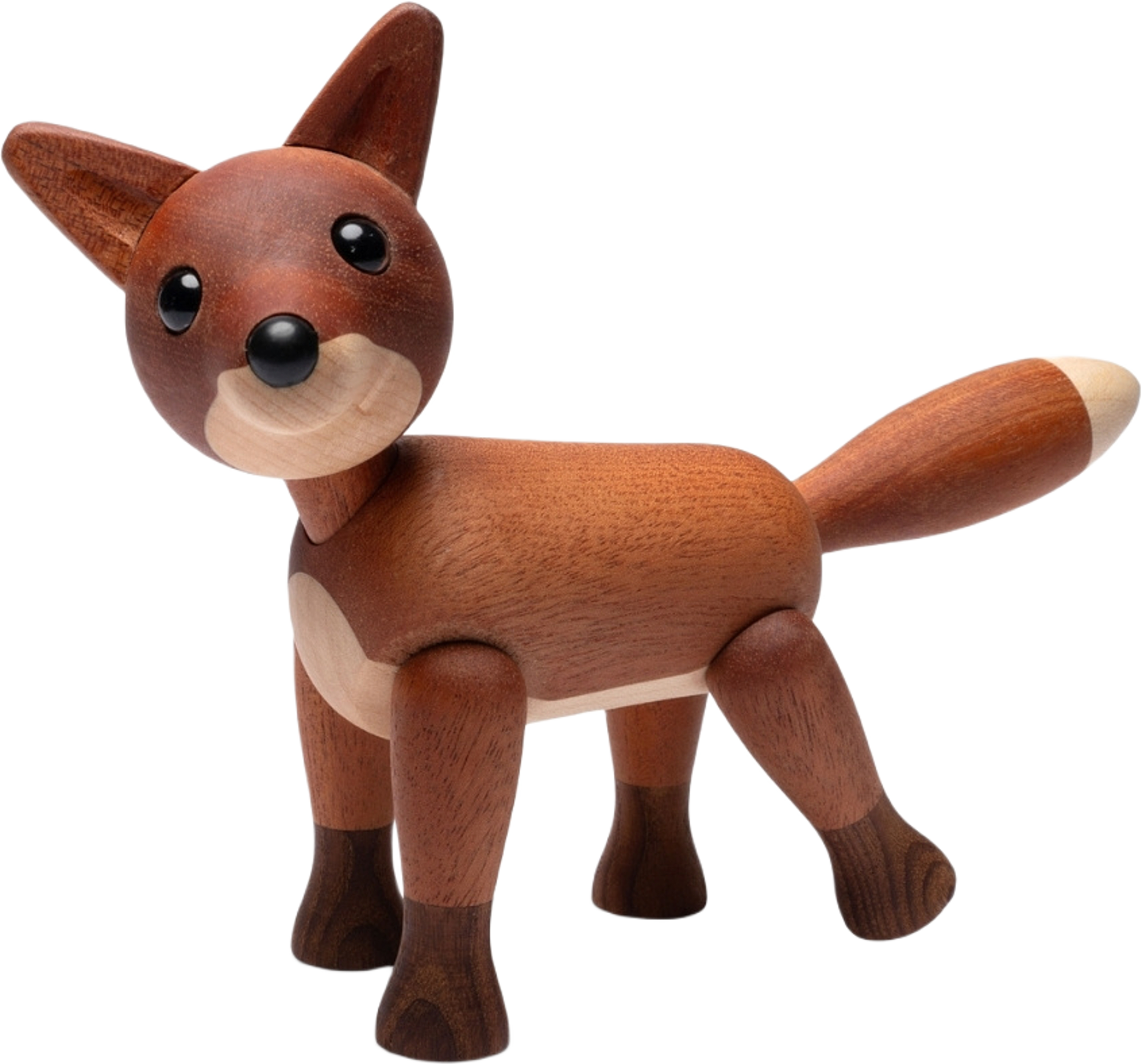 Foxy Räv Trädekoration 12 Cm Mahogny