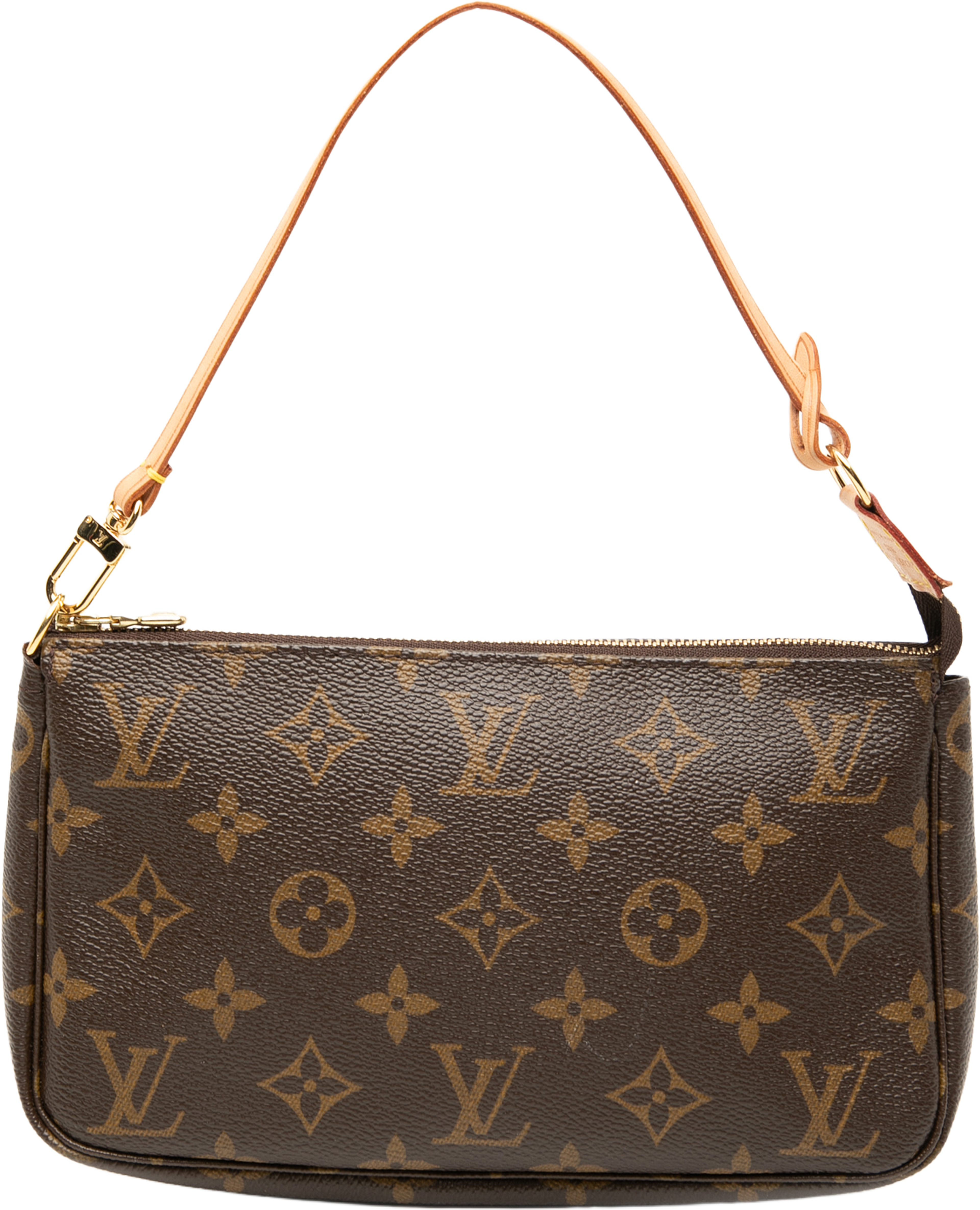 Louis Vuitton Monogram Pochette Accessoires, från Luxclusif, i färgen brown. Klicka för att öppna bilden i stort format