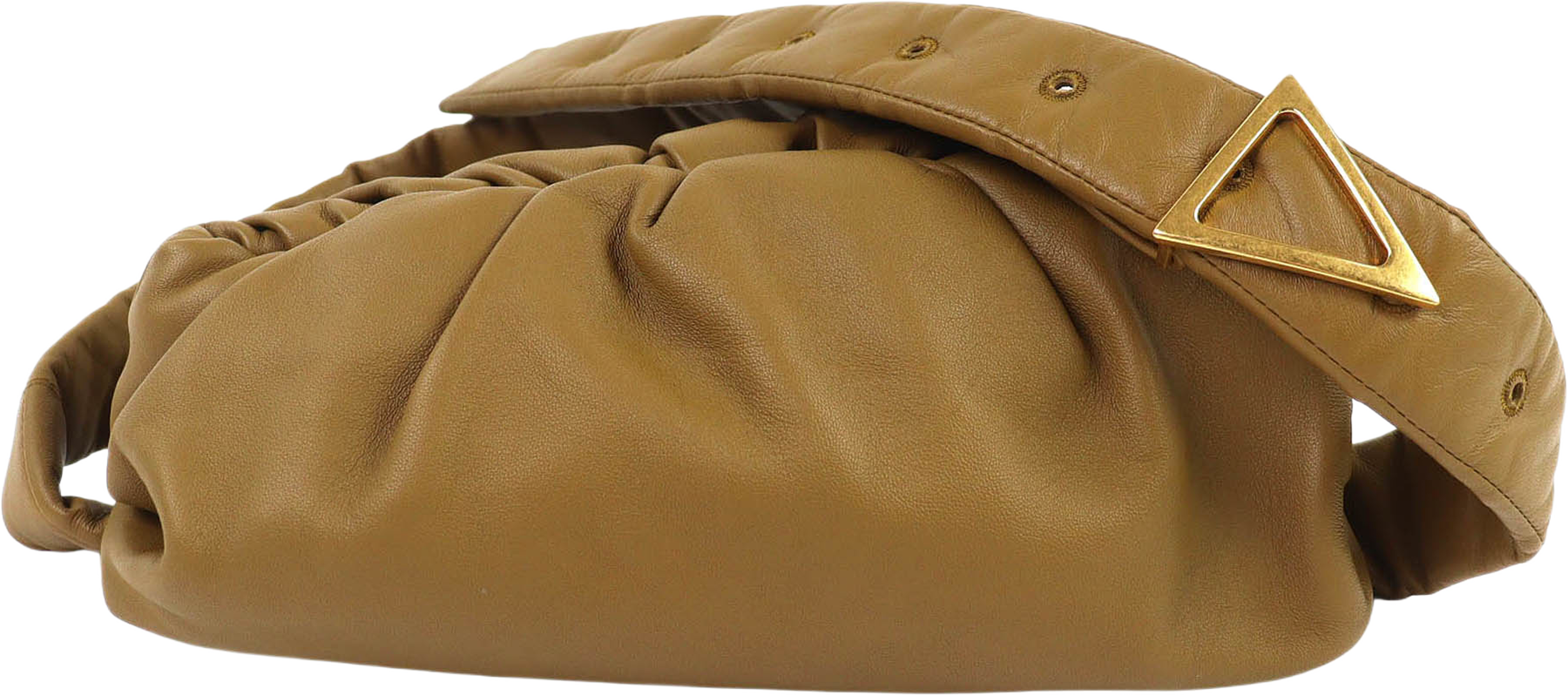Bottega Veneta Lambskin The Body Pouch Crossbody, från Luxclusif, i färgen brun. Klicka för att öppna bilden i stort format