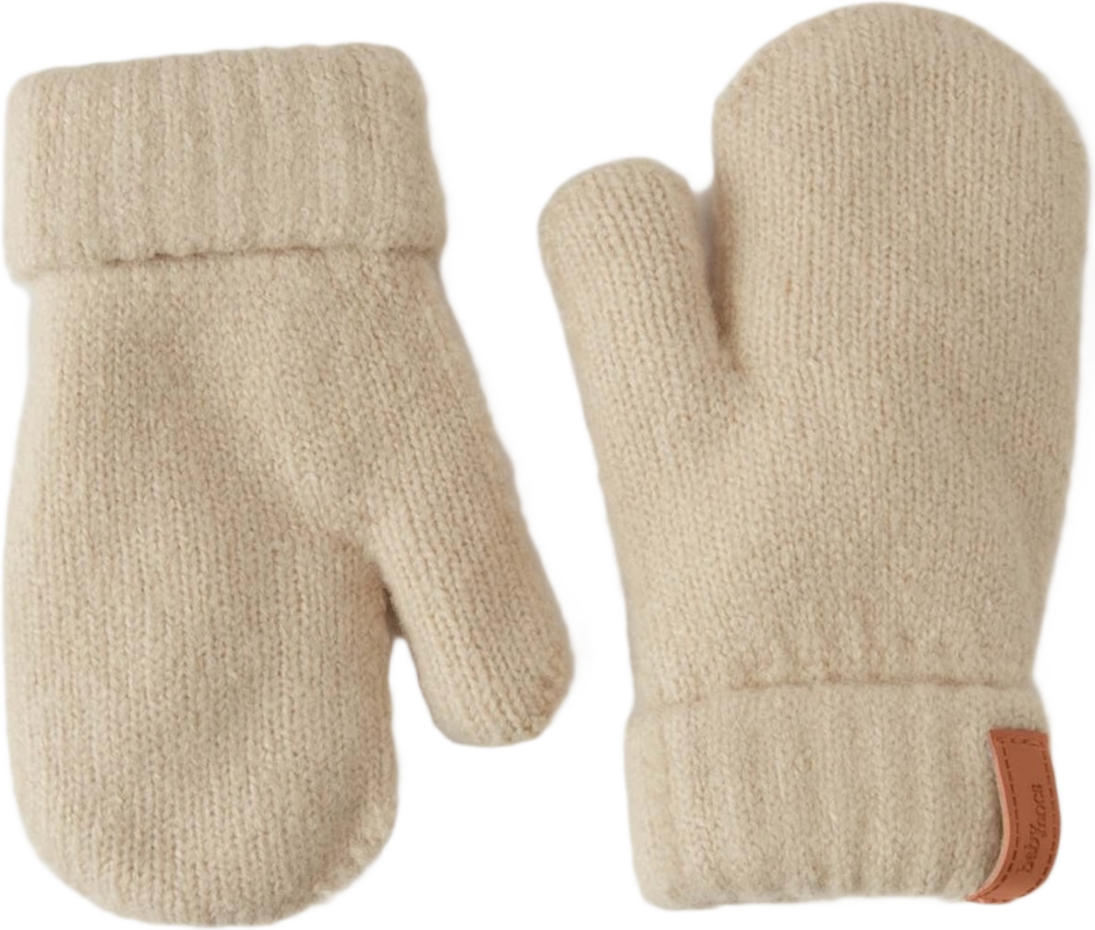 Mittens, från BabyMocs, i färgen beige.