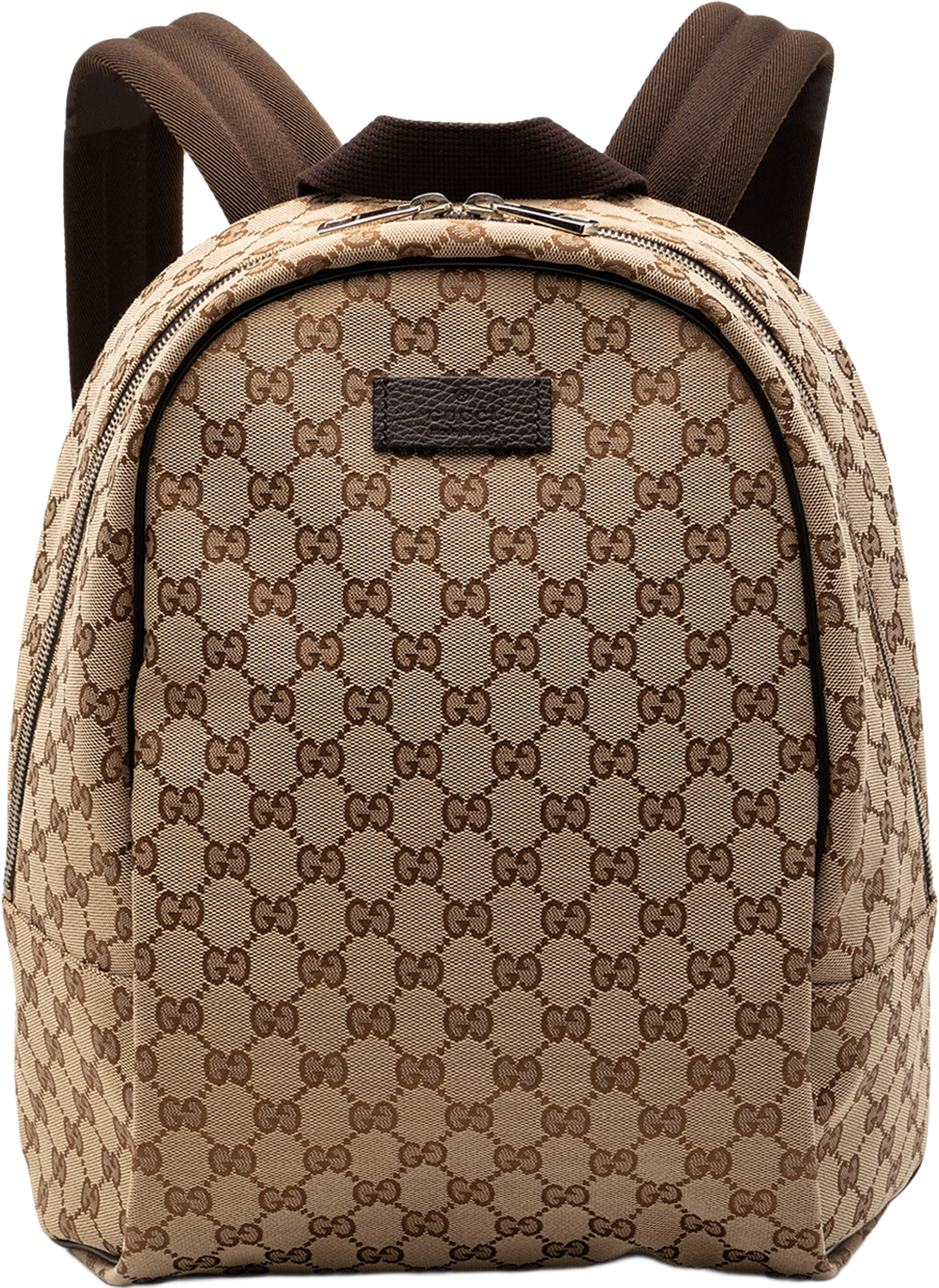 Gucci Gg Canvas Backpack, från Luxclusif, i färgen beige. Klicka för att öppna bilden i stort format