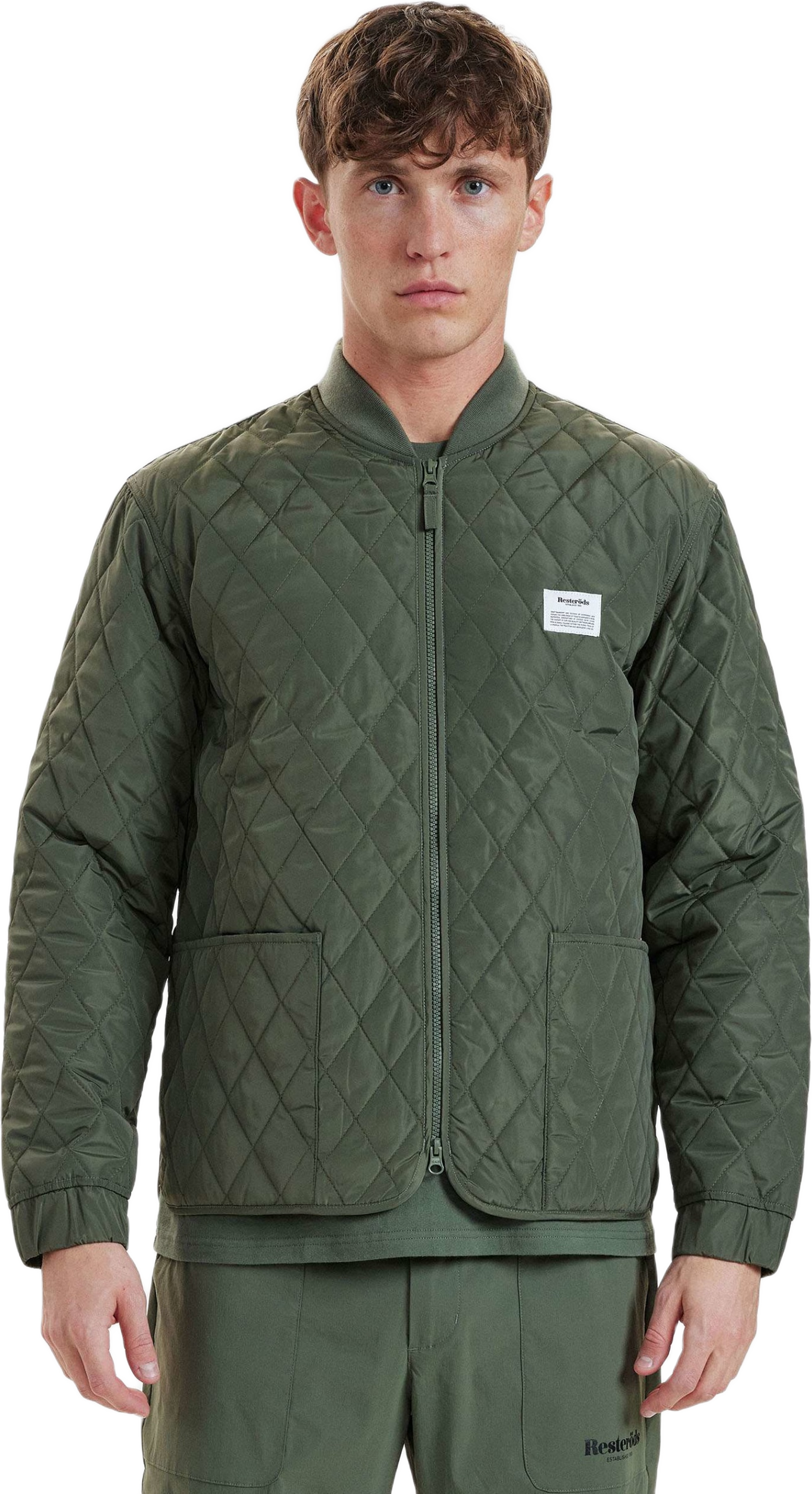 Quiltad Jacka | Återvunnen Polyester | Marinblå