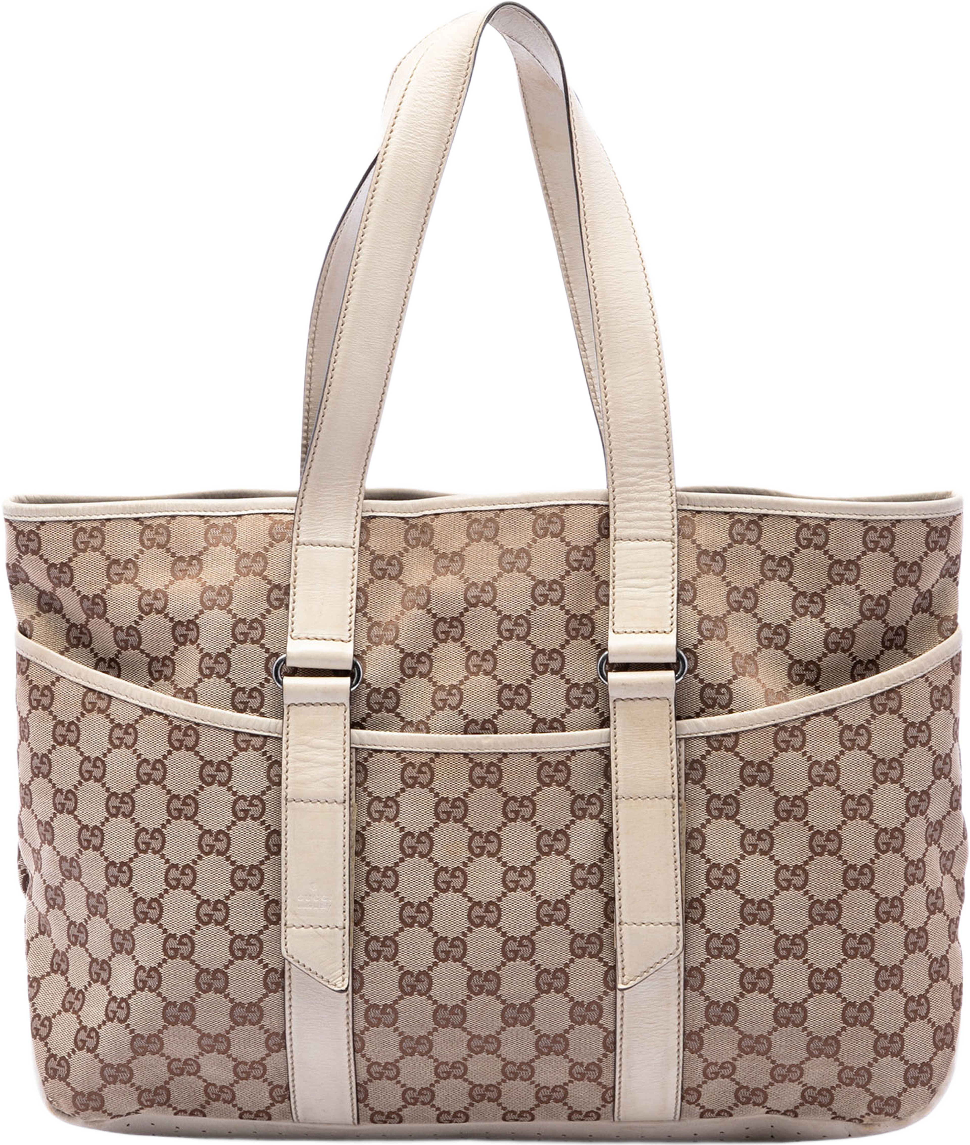 Gucci Gg Canvas Tote, från Luxclusif, i färgen beige. Klicka för att öppna bilden i stort format