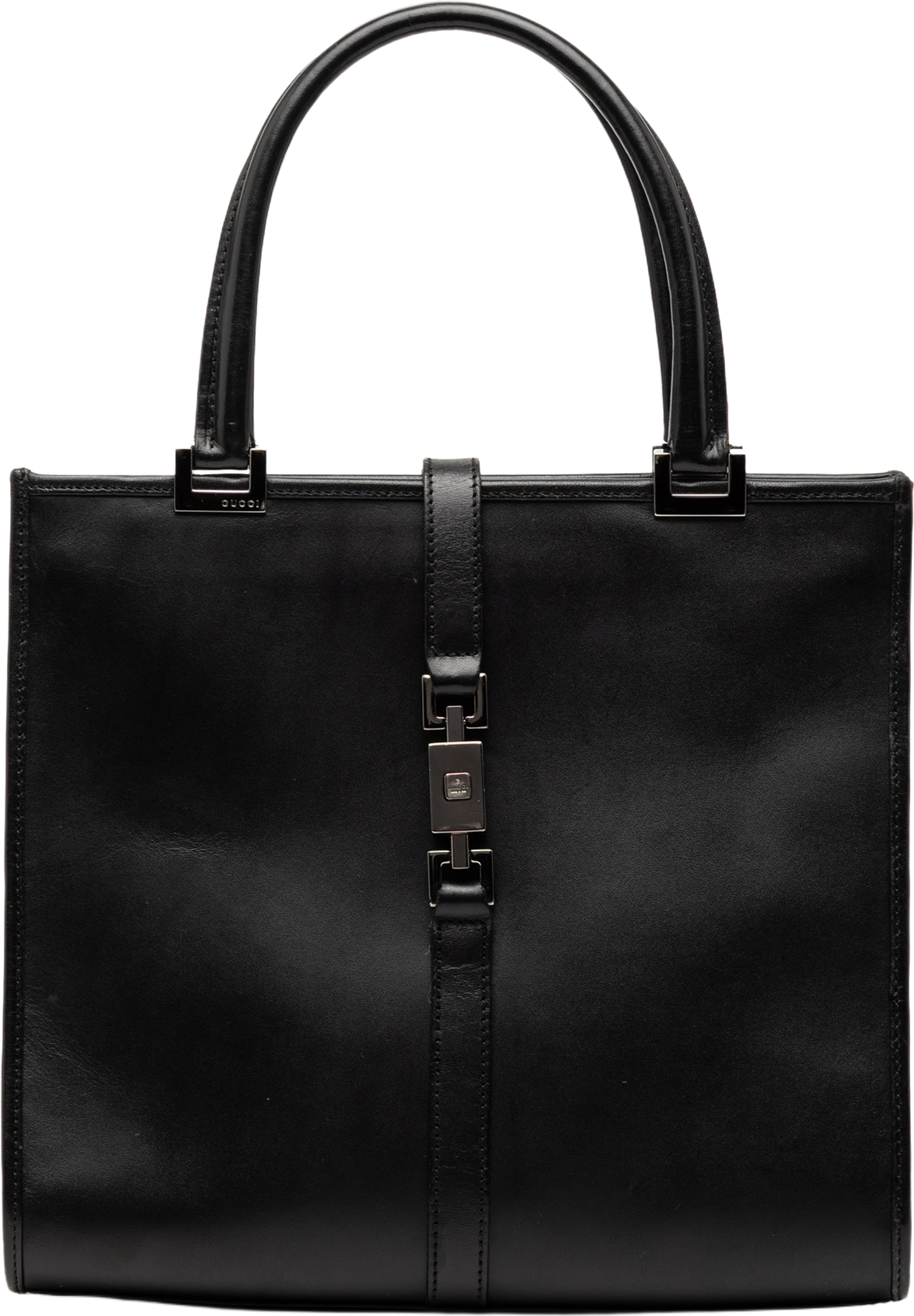 Gucci Calfskin Jackie Handbag, från Luxclusif, i färgen black. Klicka för att öppna bilden i stort format