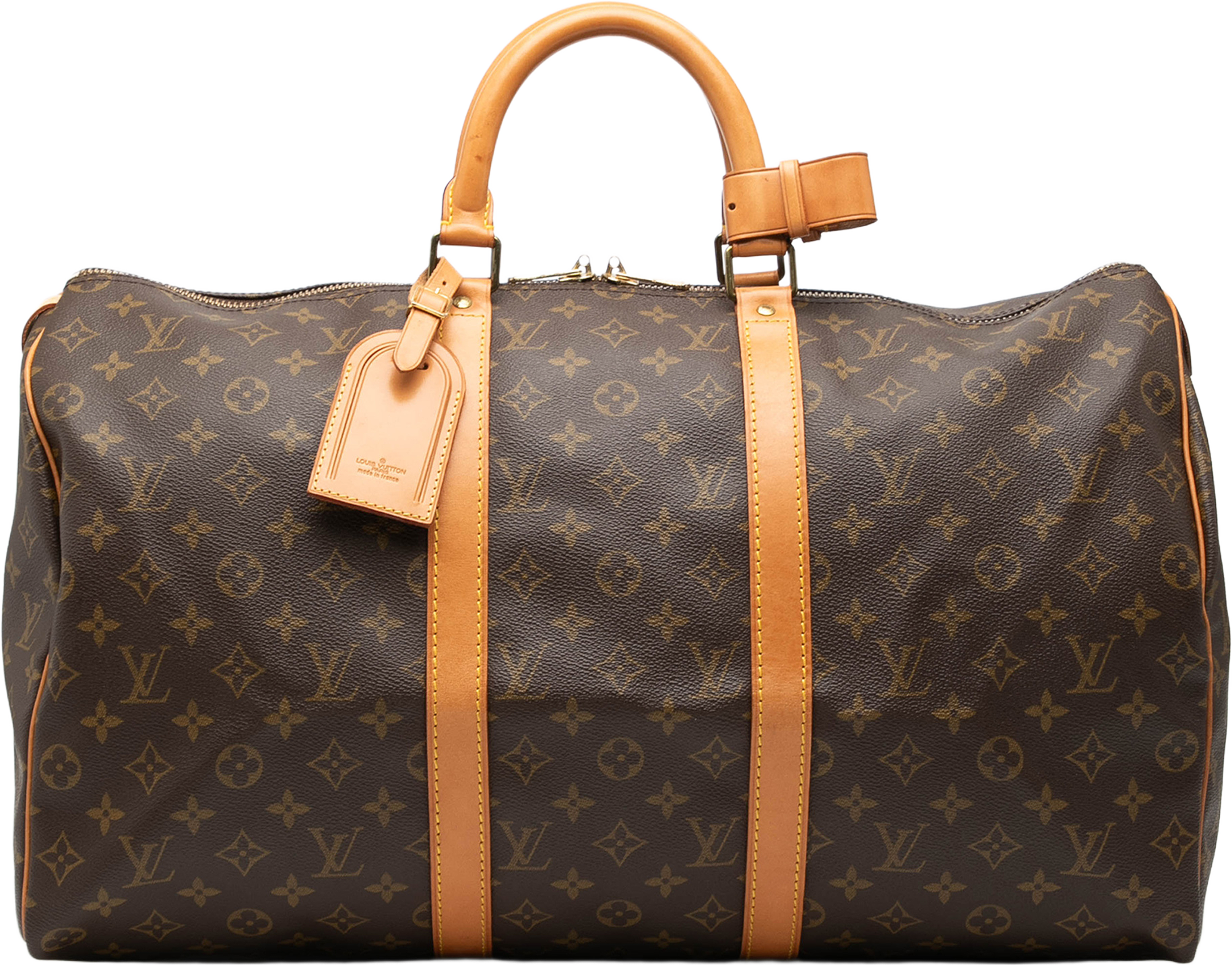 Louis Vuitton Monogram Keepall 50, från Luxclusif, i färgen brown. Klicka för att öppna bilden i stort format