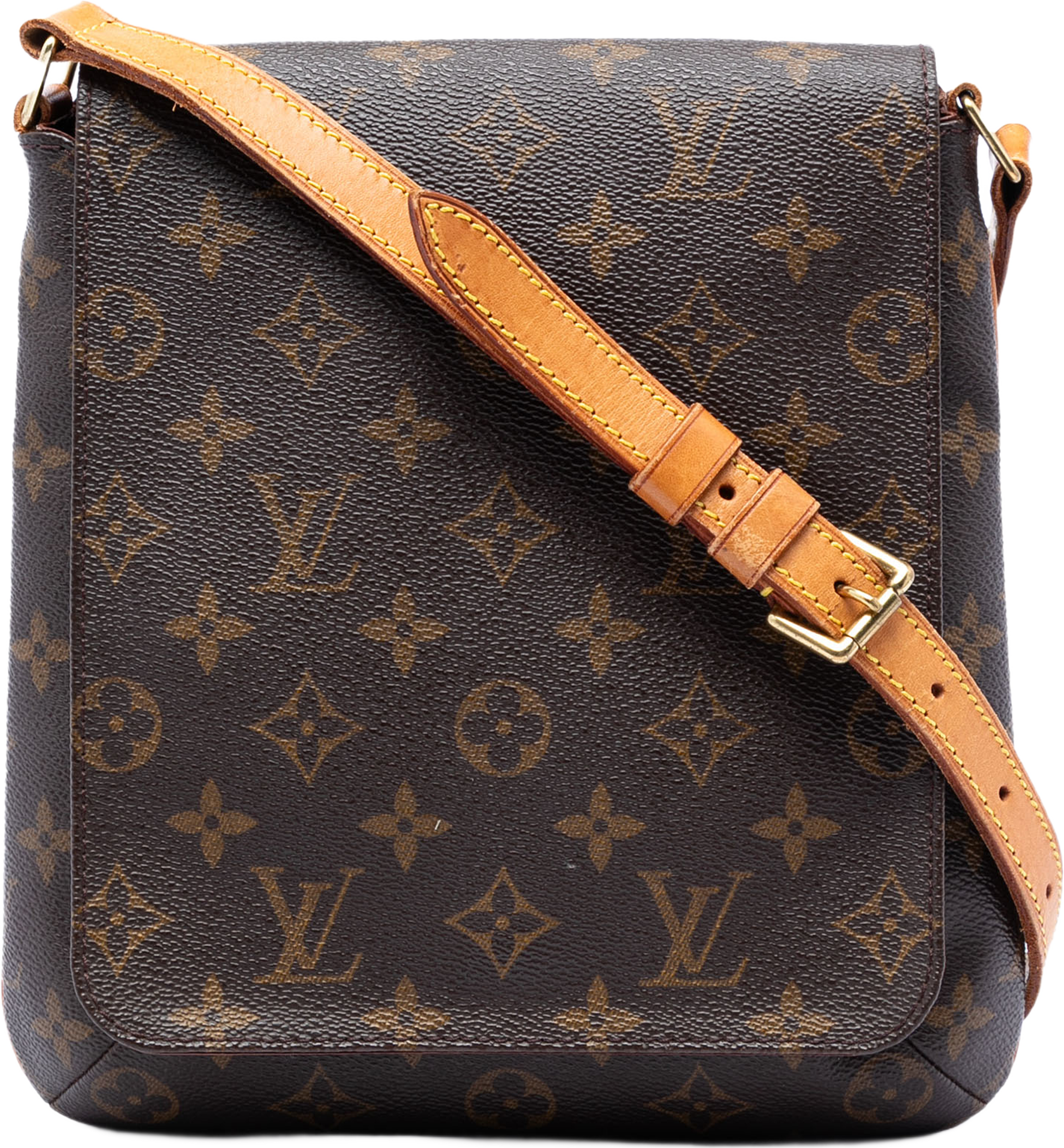 Louis Vuitton Monogram Musette Salsa Pm Short Strap, från Luxclusif, i färgen brun. Klicka för att öppna bilden i stort format