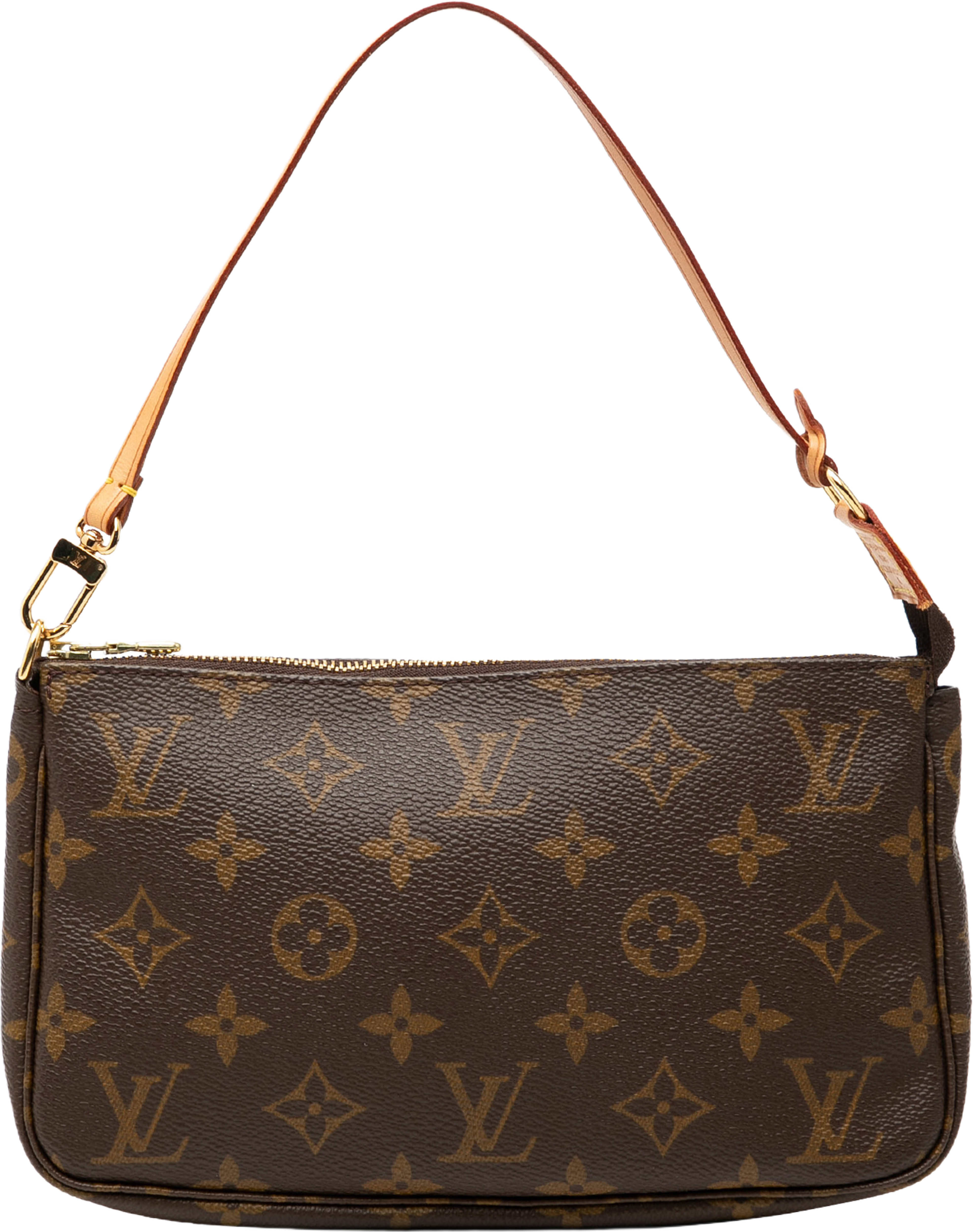 Louis Vuitton Monogram Pochette Accessoires, från Luxclusif, i färgen brown. Klicka för att öppna bilden i stort format