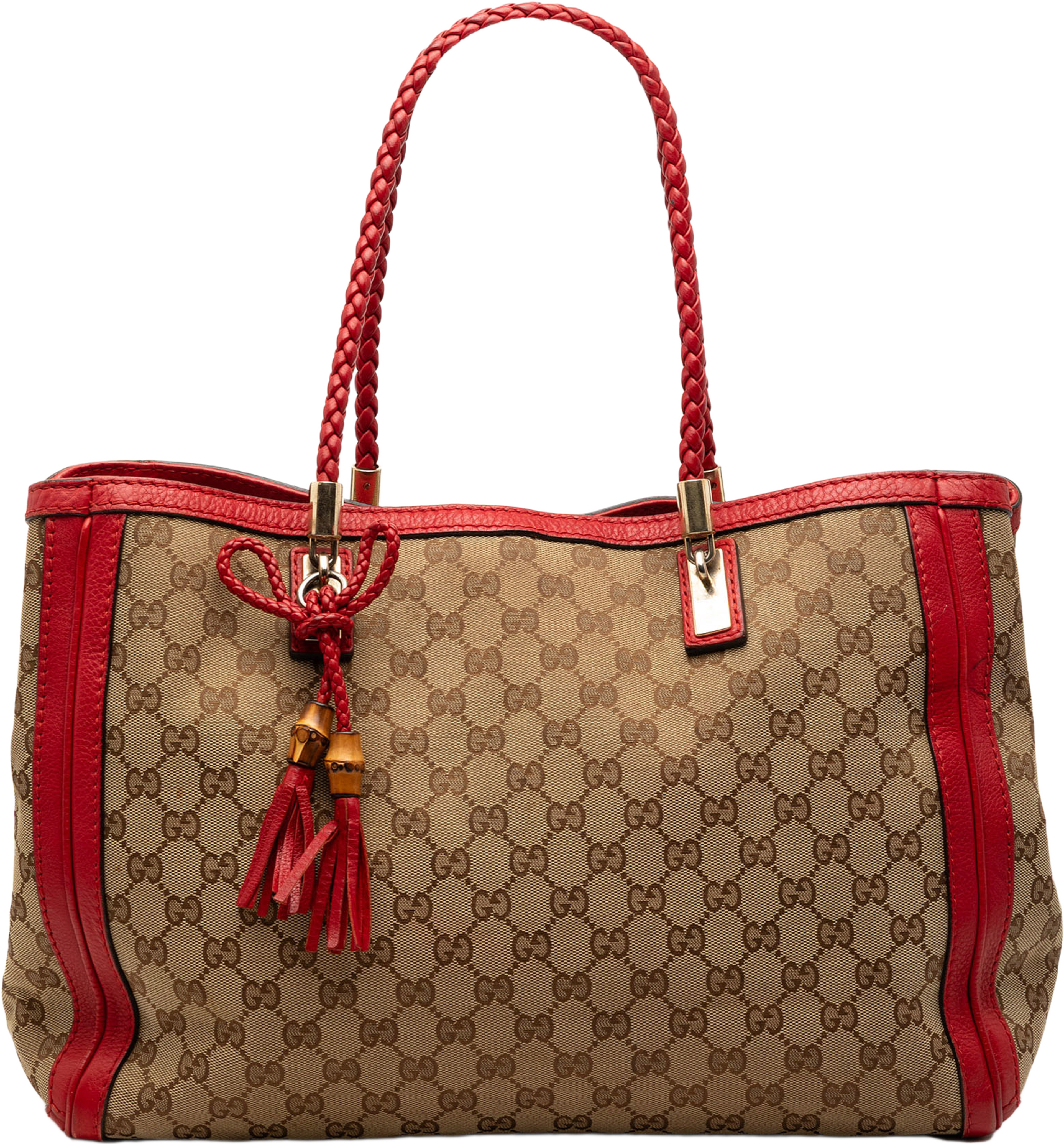 Gucci Medium Gg Canvas Bella Tote, från Luxclusif, i färgen beige. Klicka för att öppna bilden i stort format