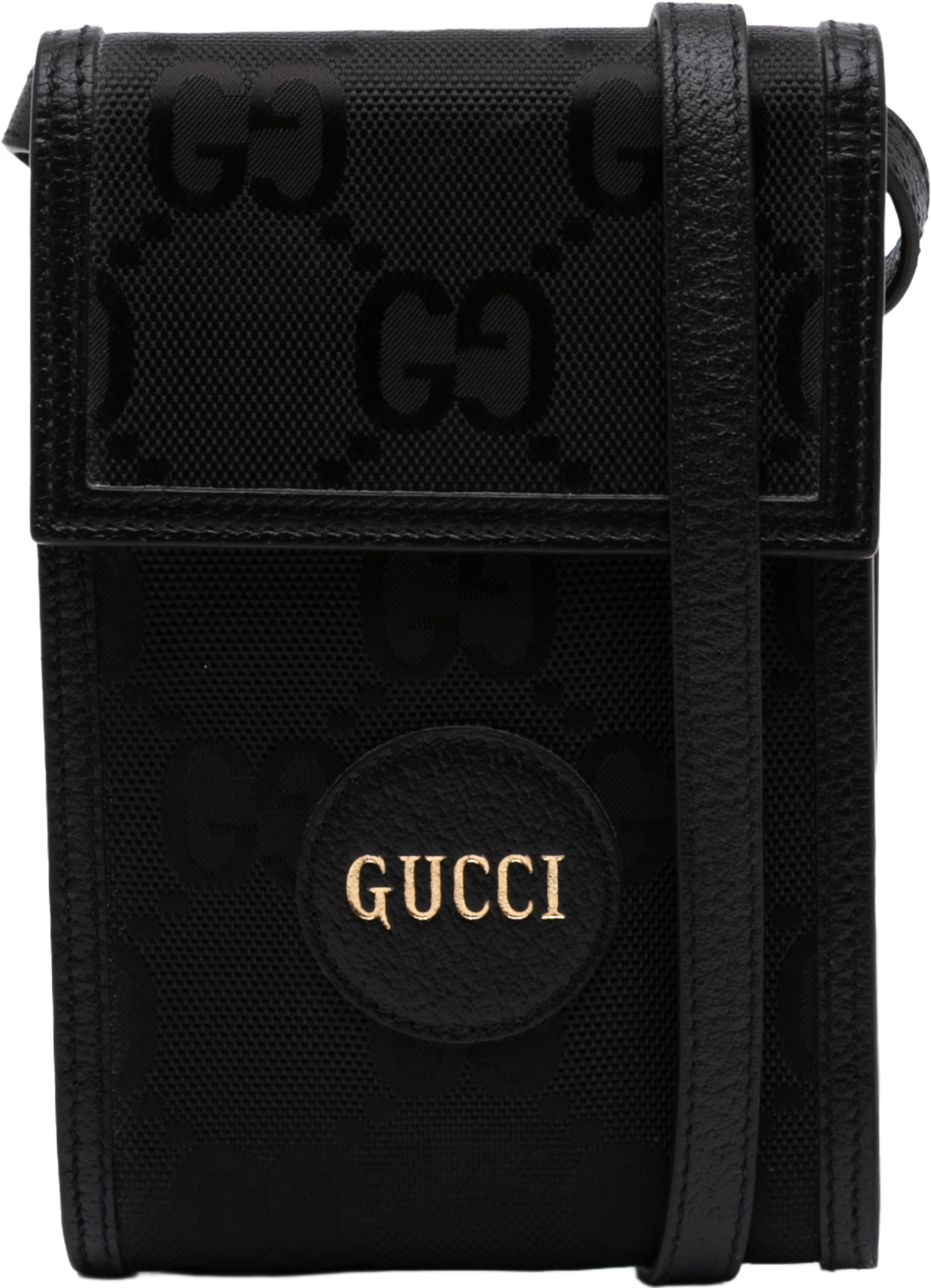 Gucci Mini Gg Nylon Off The Grid Crossbody, från Luxclusif, i färgen black. Klicka för att öppna bilden i stort format