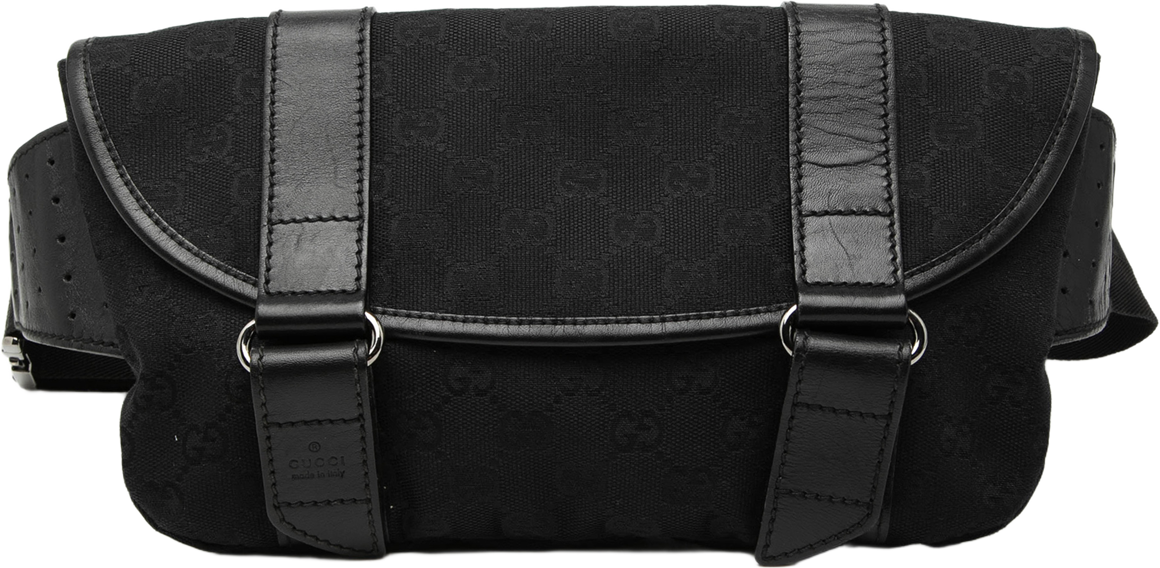 Gucci Gg Canvas Belt Bag, från Luxclusif, i färgen black. Klicka för att öppna bilden i stort format