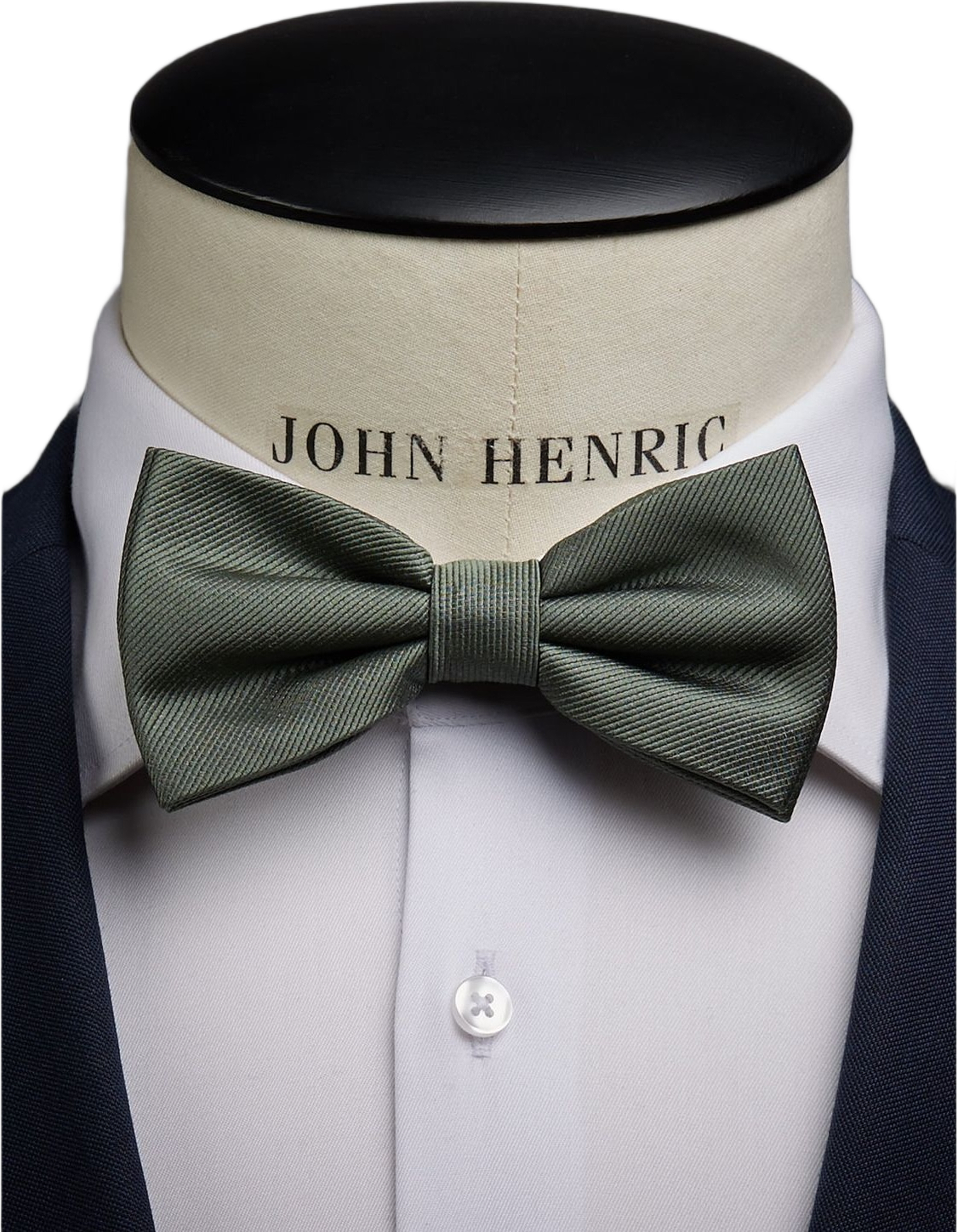 Silk Woven Rib Plain Pre Tied Bow Tie