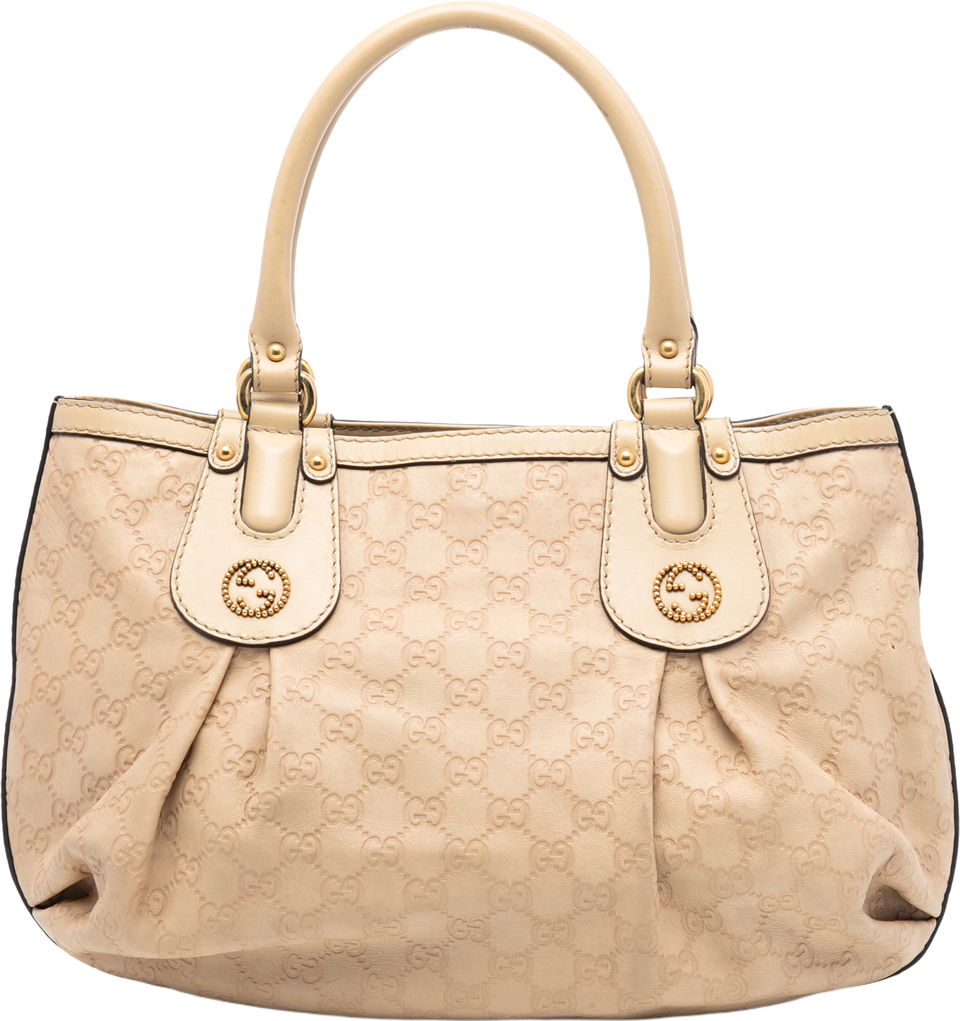 Gucci Guccissima Scarlett Tote, från Luxclusif, i färgen beige. Klicka för att öppna bilden i stort format