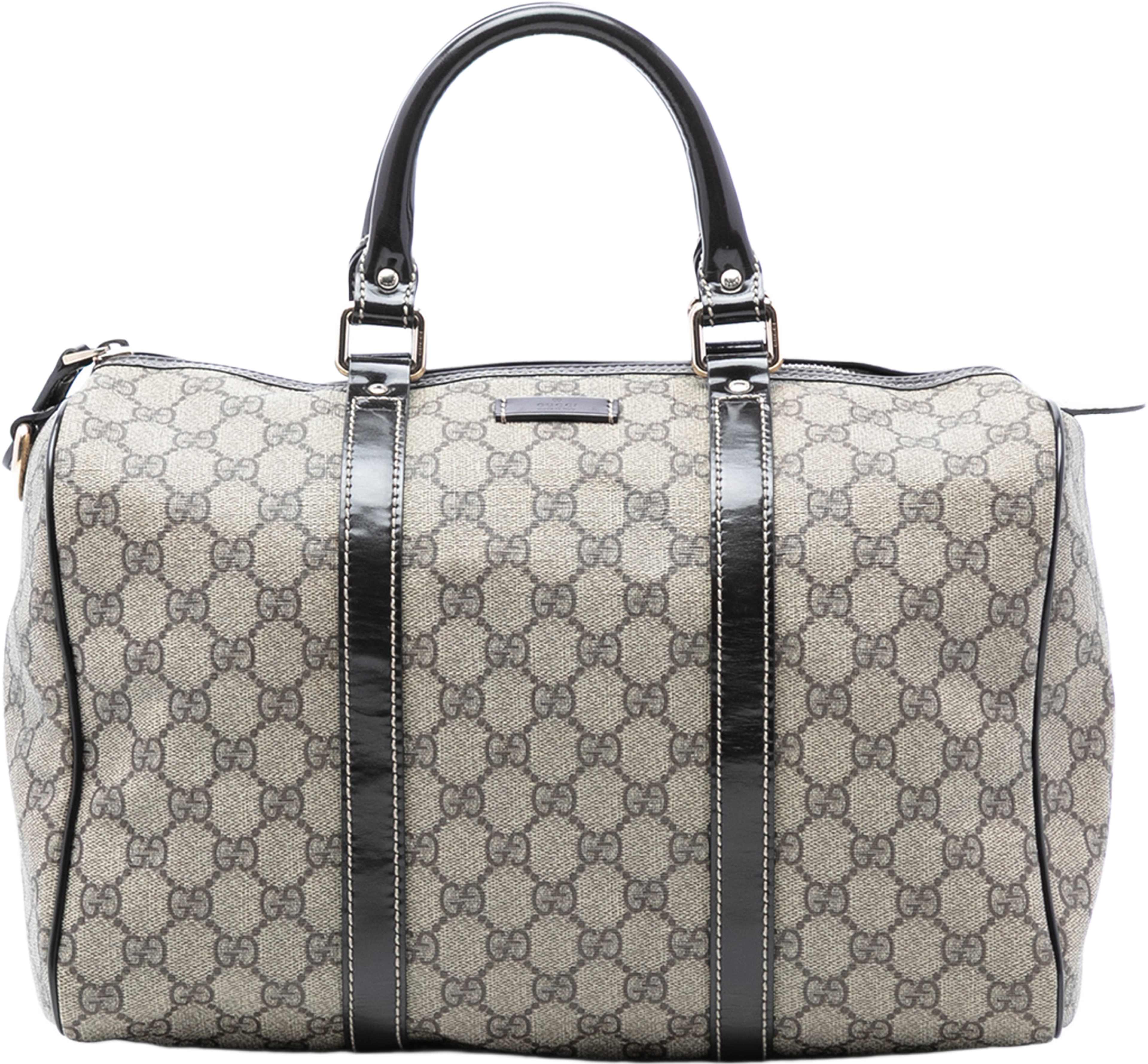 Gucci Medium Gg Supreme Joy Boston Bag, från Luxclusif, i färgen beige. Klicka för att öppna bilden i stort format