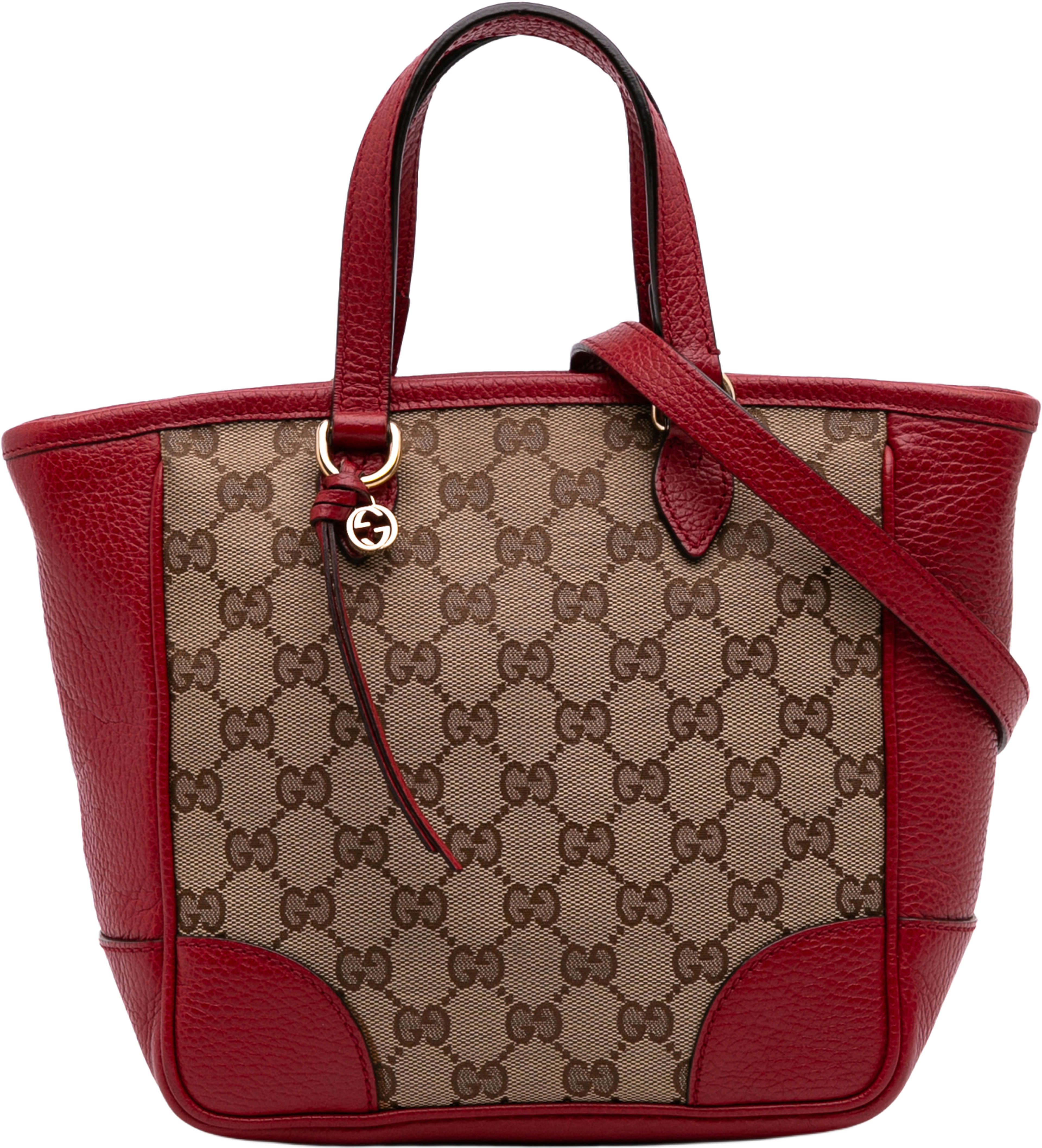 Gucci Small Gg Canvas Bree Satchel, från Luxclusif, i färgen beige. Klicka för att öppna bilden i stort format