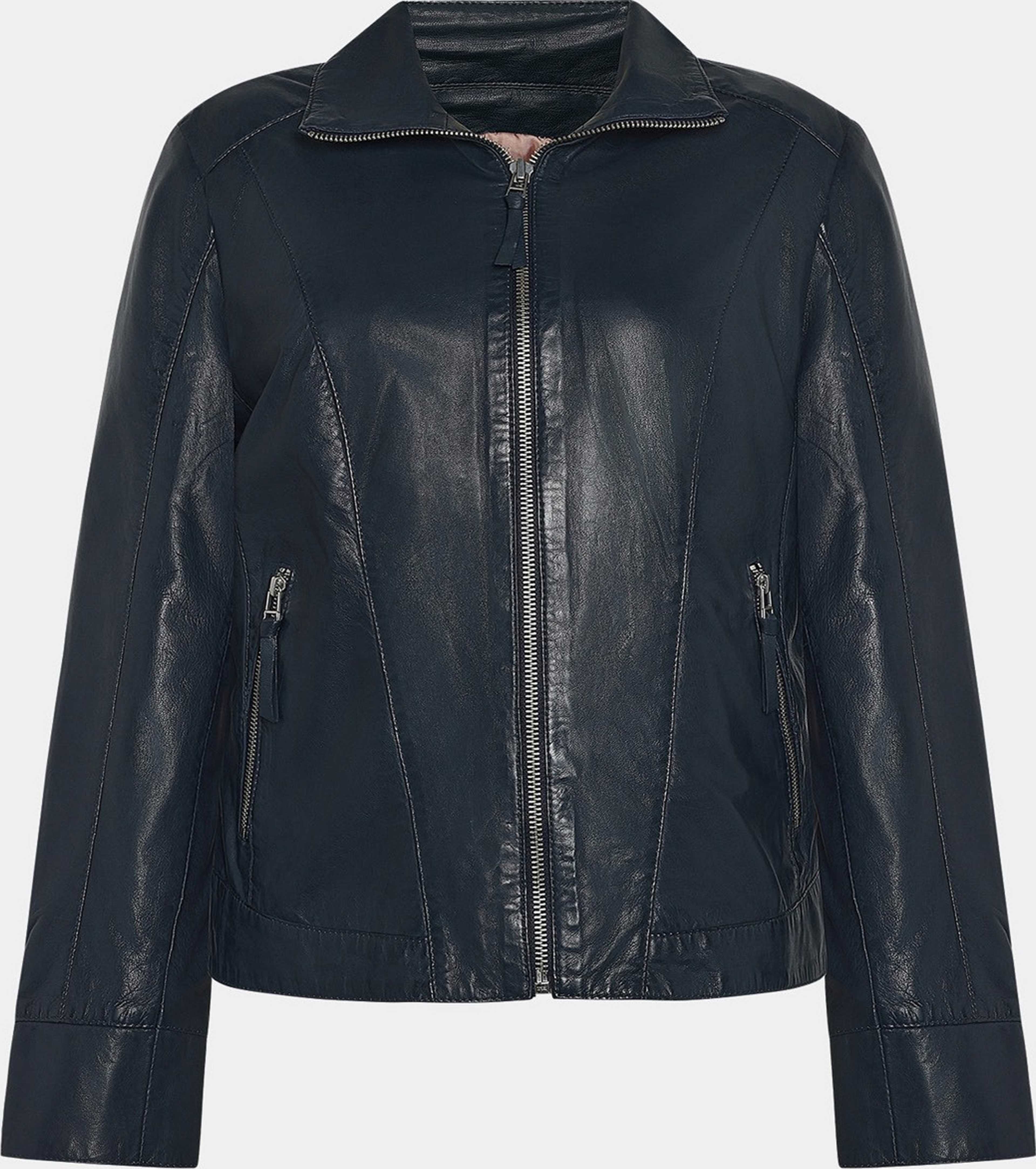 Annalee Jacket, från Saki, i färgen midnight. Klicka för att öppna bilden i stort format