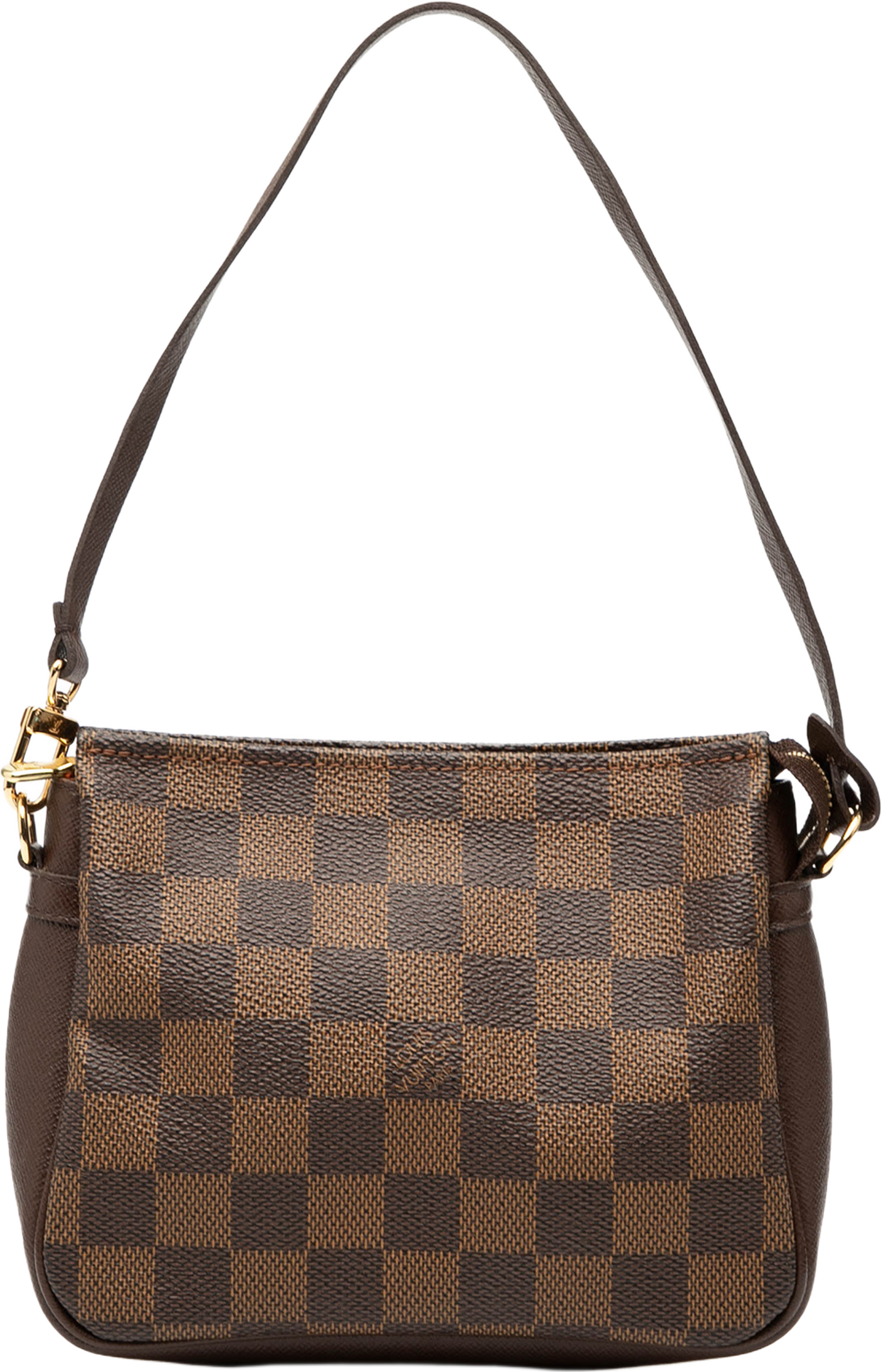 Louis Vuitton Damier Ebene Trousse Pochette, från Luxclusif, i färgen brown. Klicka för att öppna bilden i stort format