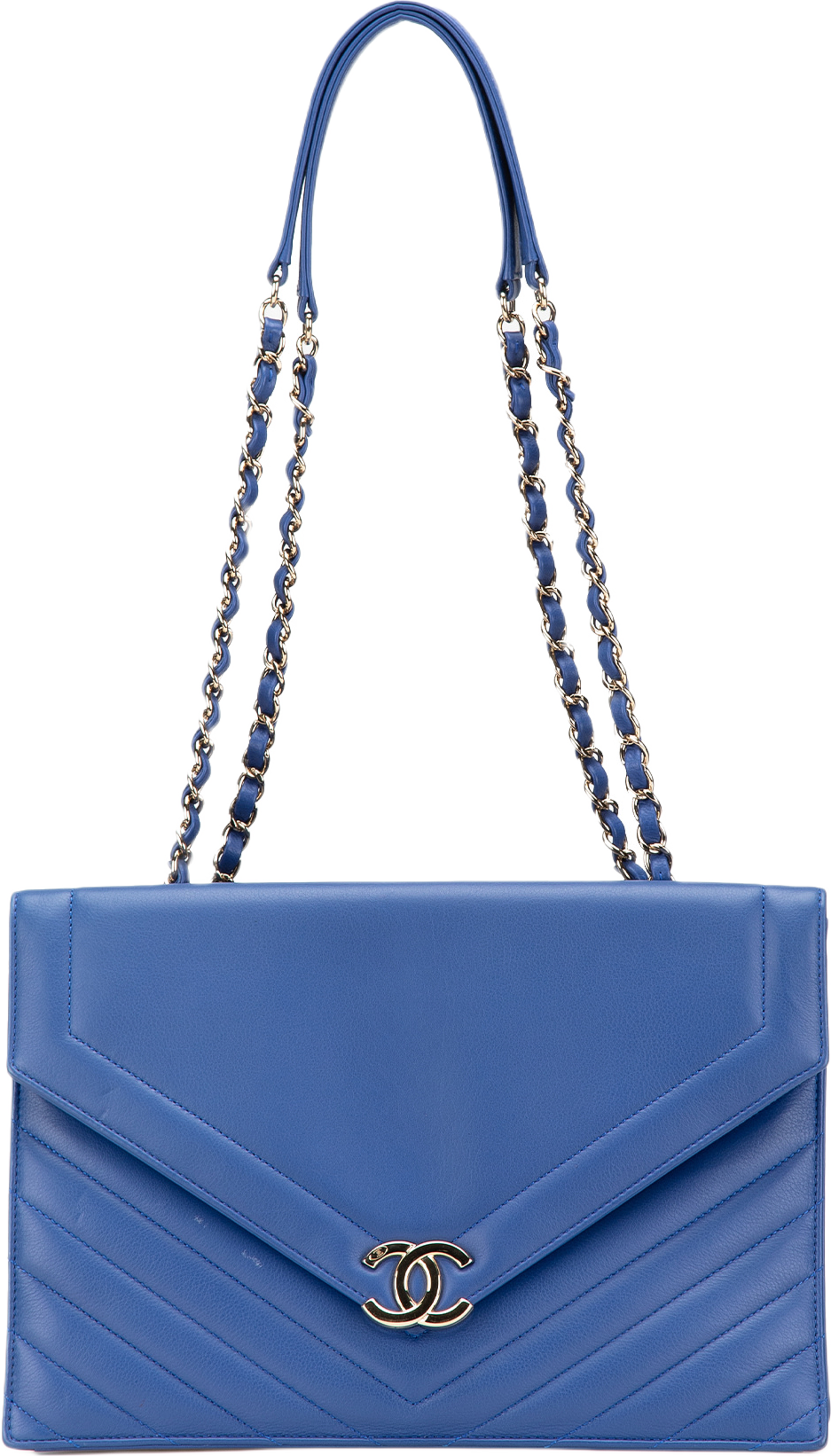 Chanel Chevron Calfskin Coco Envelope Shoulder Bag