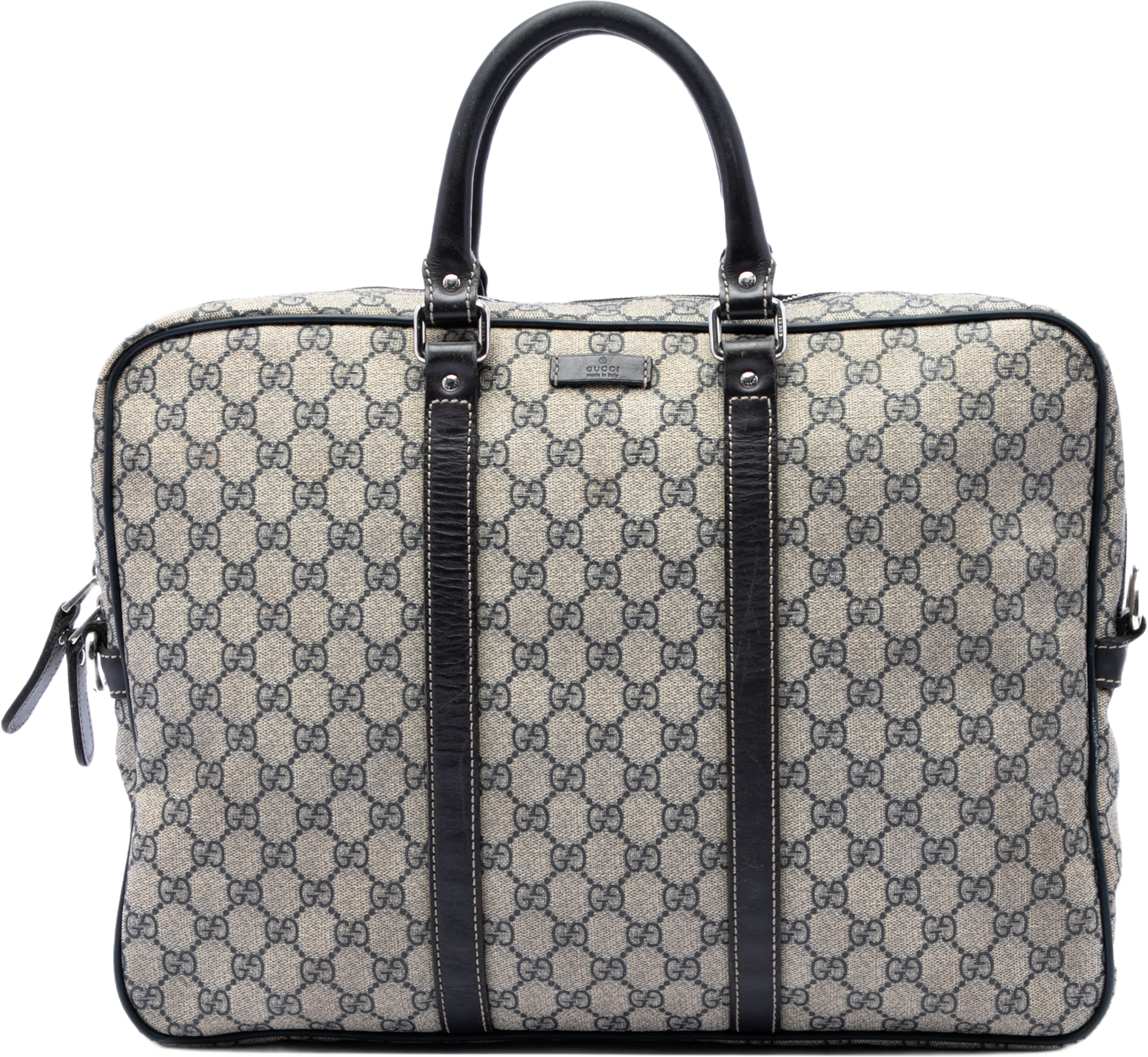 Gucci Gg Supreme Business Bag, från Luxclusif, i färgen beige. Klicka för att öppna bilden i stort format