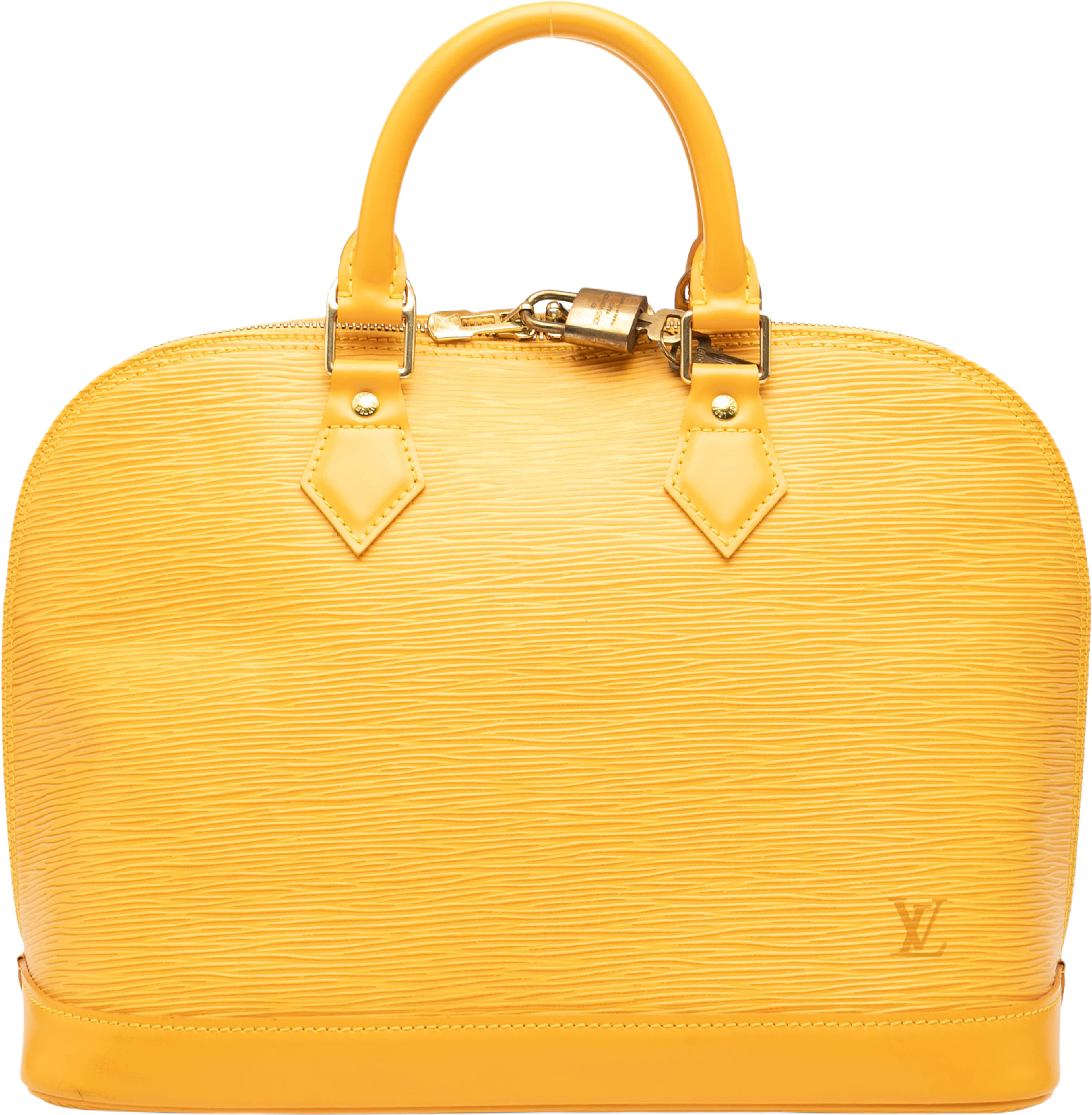 Louis Vuitton Epi Alma Pm, från Luxclusif, i färgen yellow. Klicka för att öppna bilden i stort format