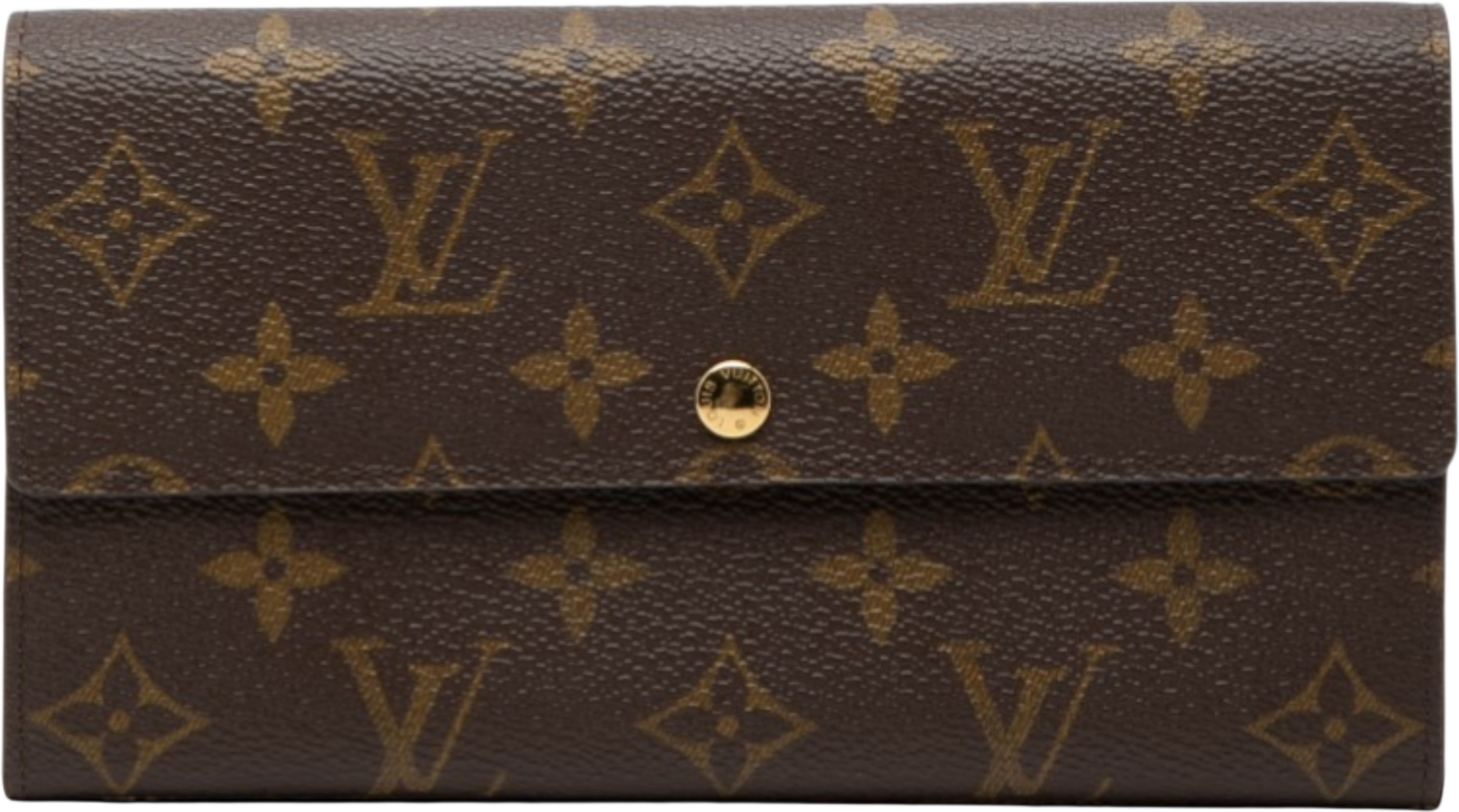 Louis Vuitton Monogram Sarah Long Wallet, från Luxclusif, i färgen brown. Klicka för att öppna bilden i stort format