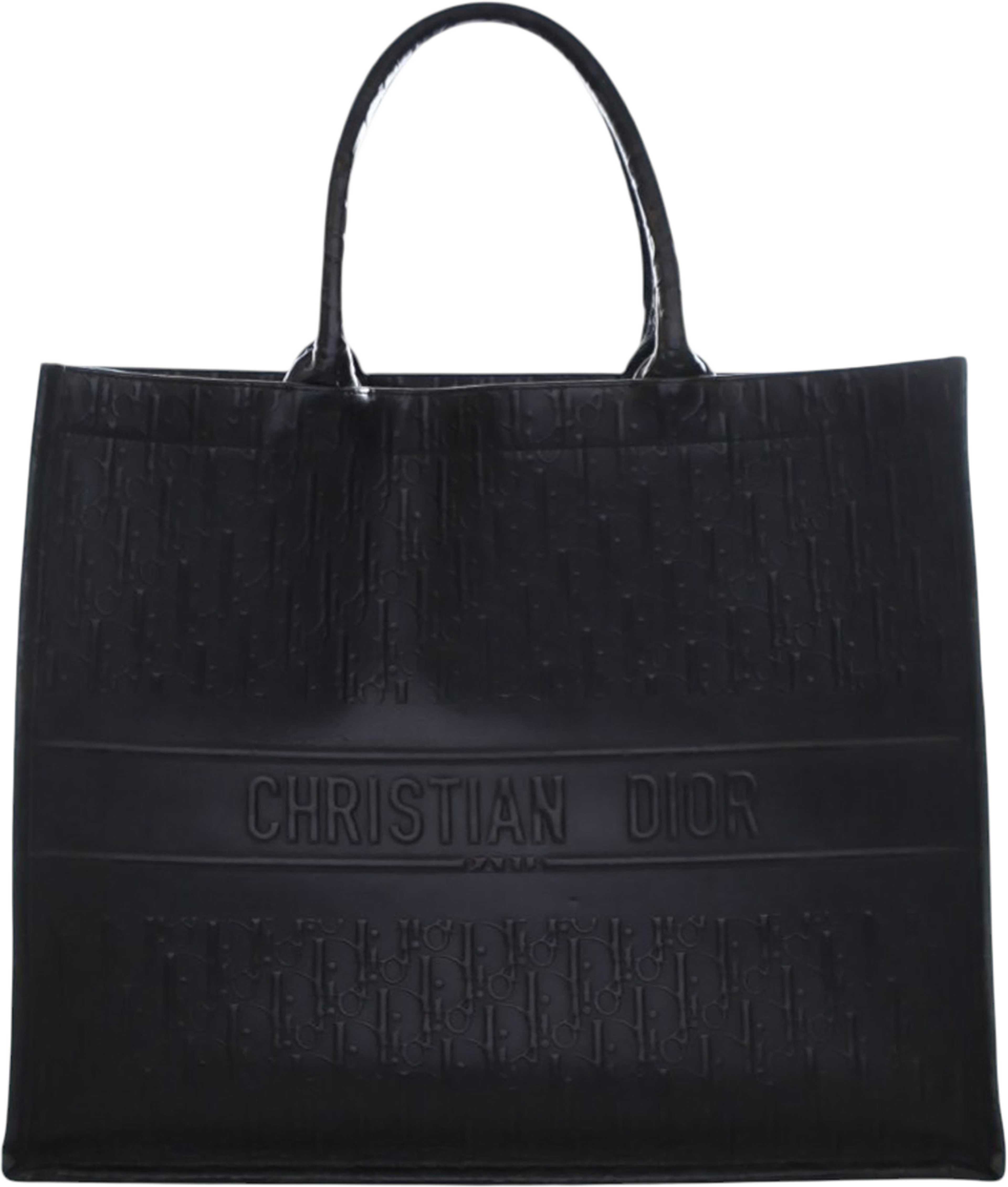 Dior Large Oblique Embossed Book Tote, från Luxclusif, i färgen black. Klicka för att öppna bilden i stort format