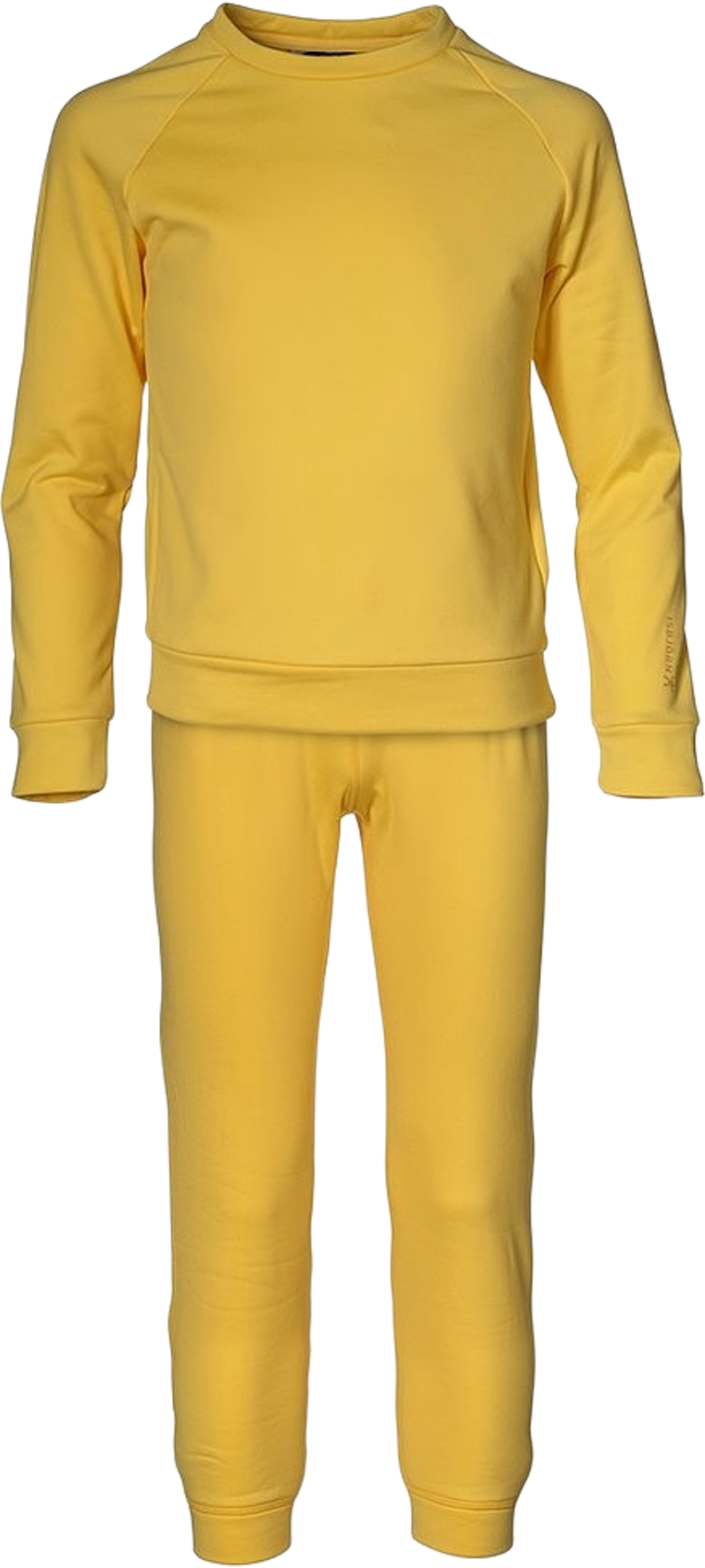 Isbjörn Panda Chill Sweater & Pant 86cl-128cl, från ISBJÖRN of Sweden, i färgen bananacream. Klicka för att öppna bilden i stort format