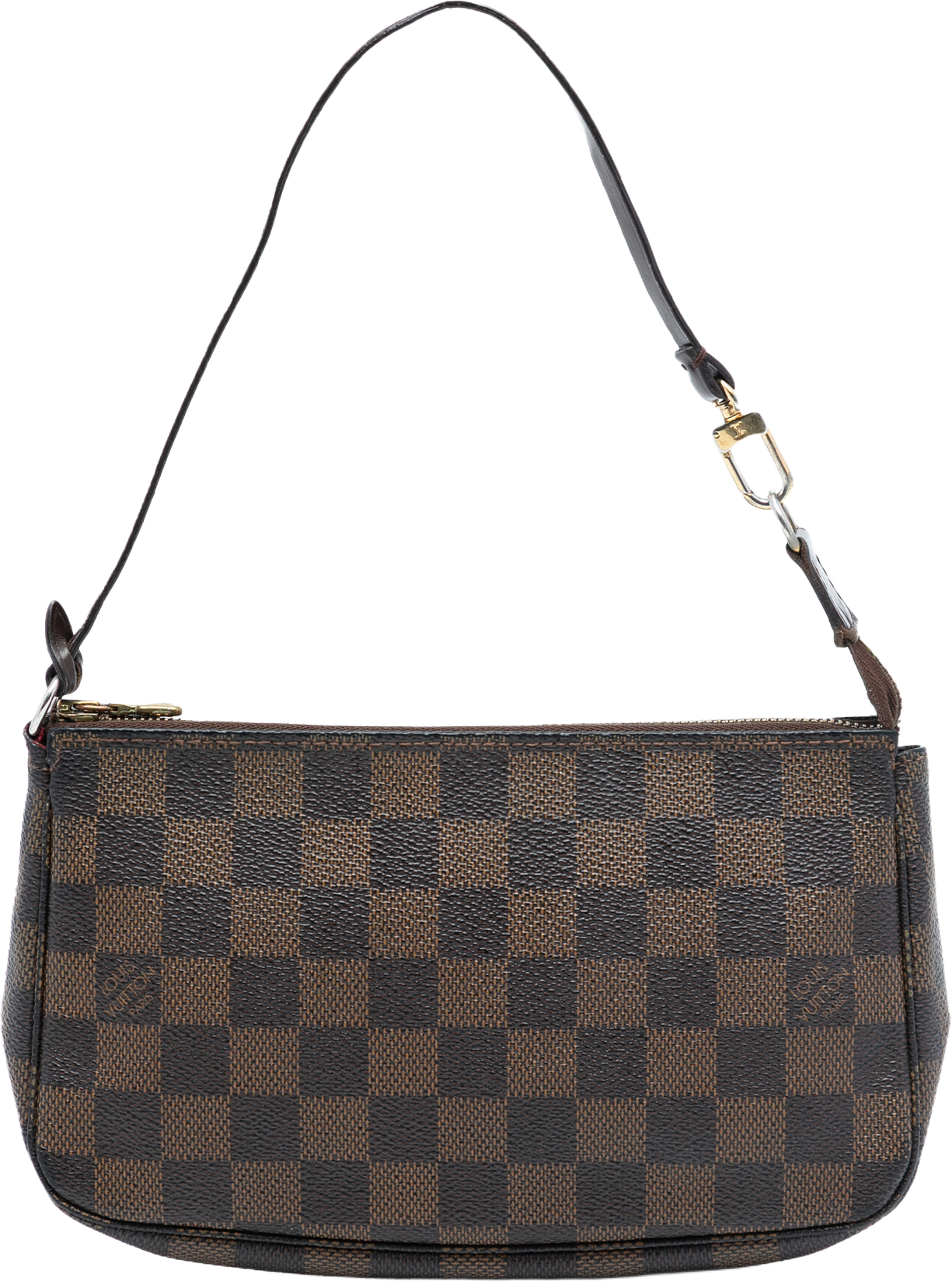 Louis Vuitton Damier Ebene Pochette Accessoires, från Luxclusif, i färgen brown. Klicka för att öppna bilden i stort format