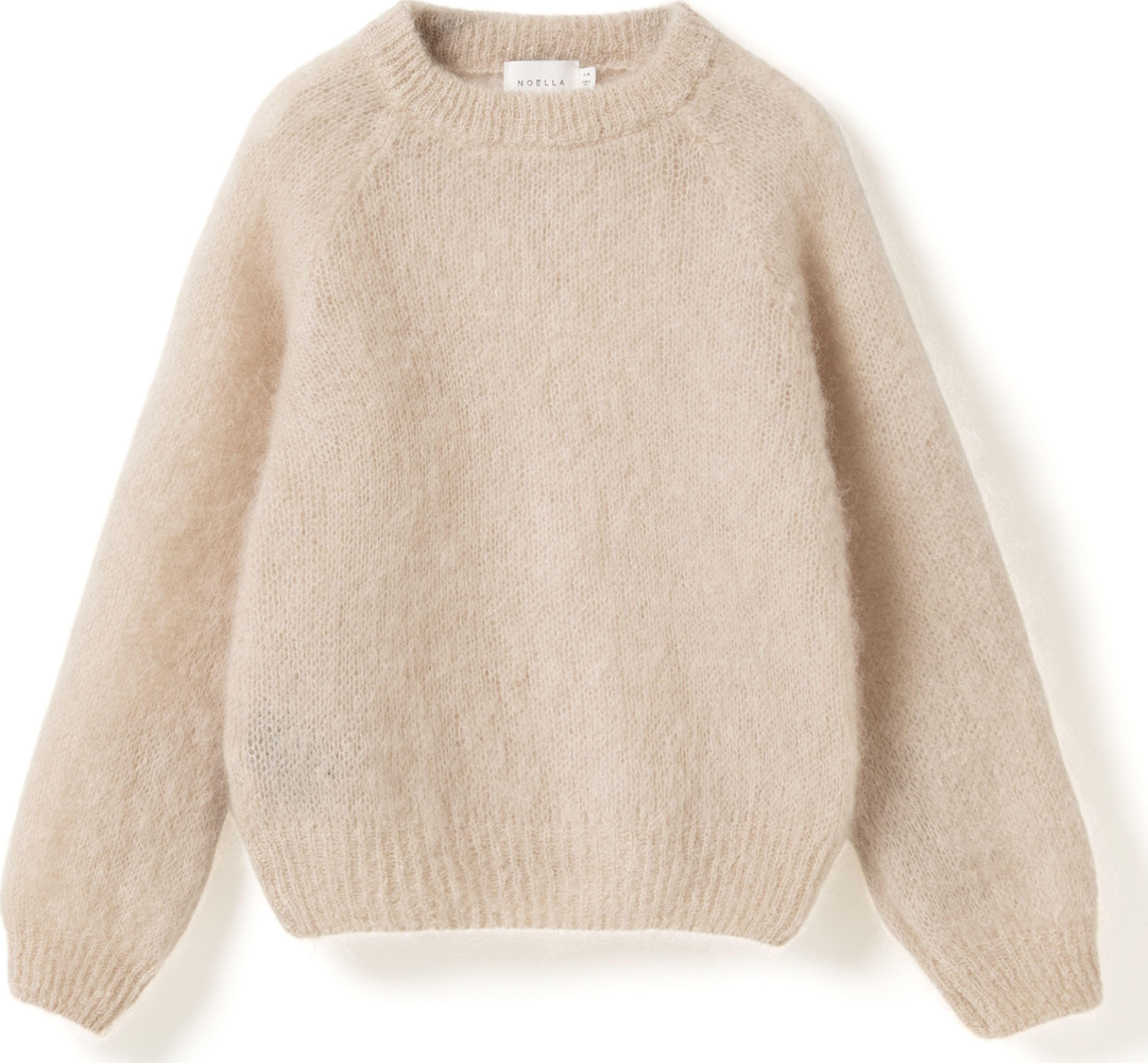 N-latora Mohair Knit, från Noella, i färgen oyster. Klicka för att öppna bilden i stort format