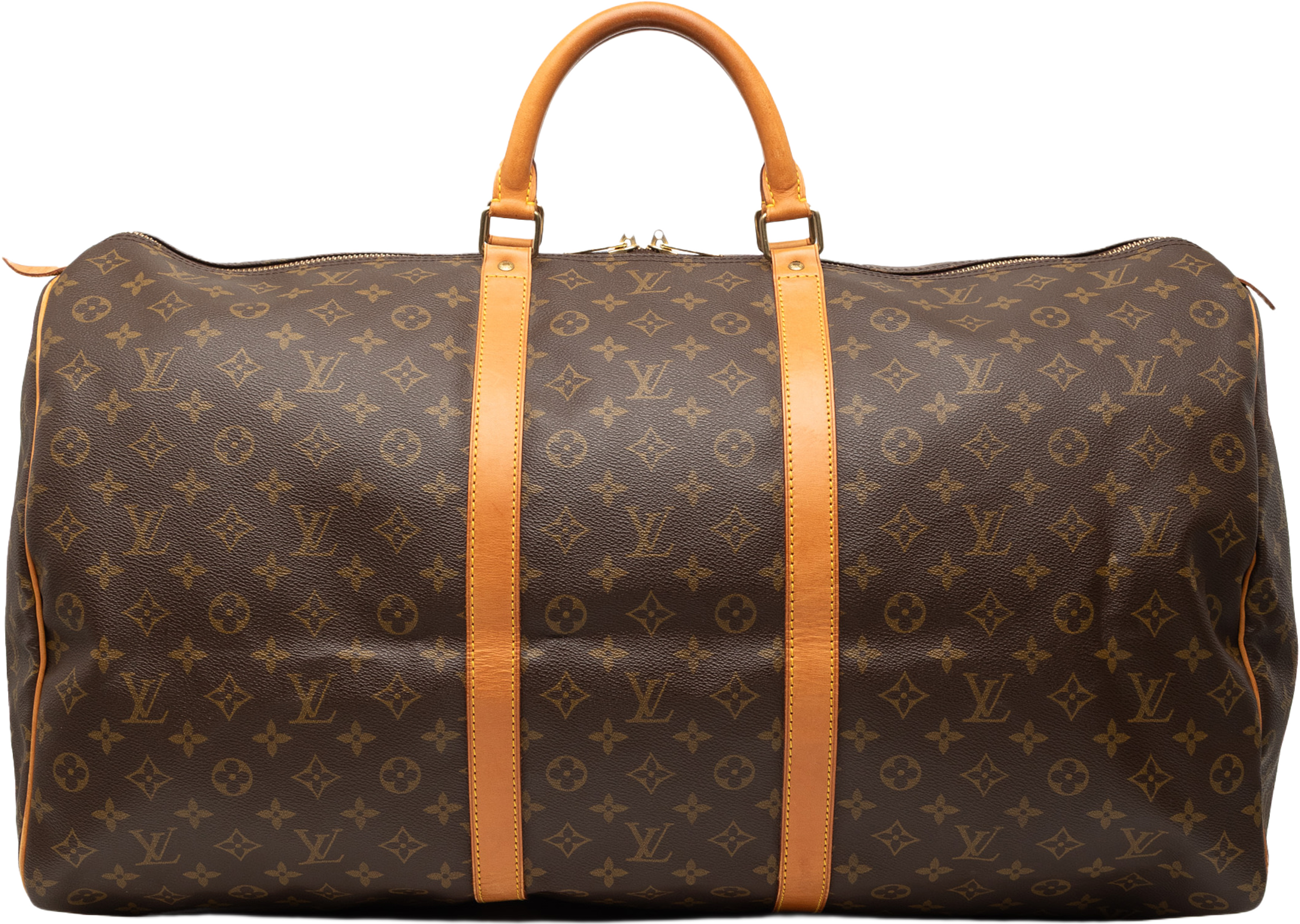 Louis Vuitton Monogram Keepall 60, från Luxclusif, i färgen brown. Klicka för att öppna bilden i stort format