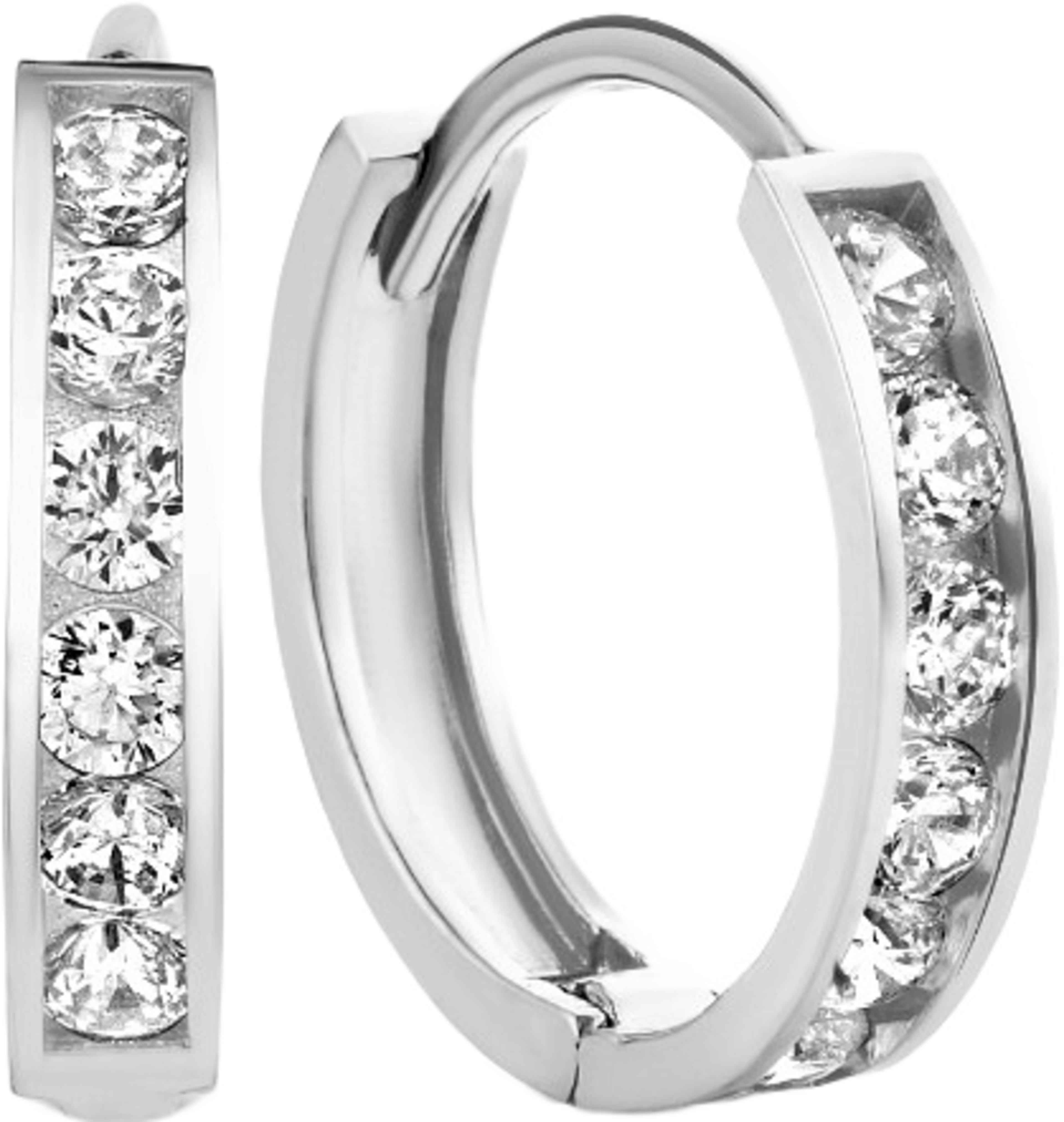 Saint Germain 14 Karat Vitguld Creoler