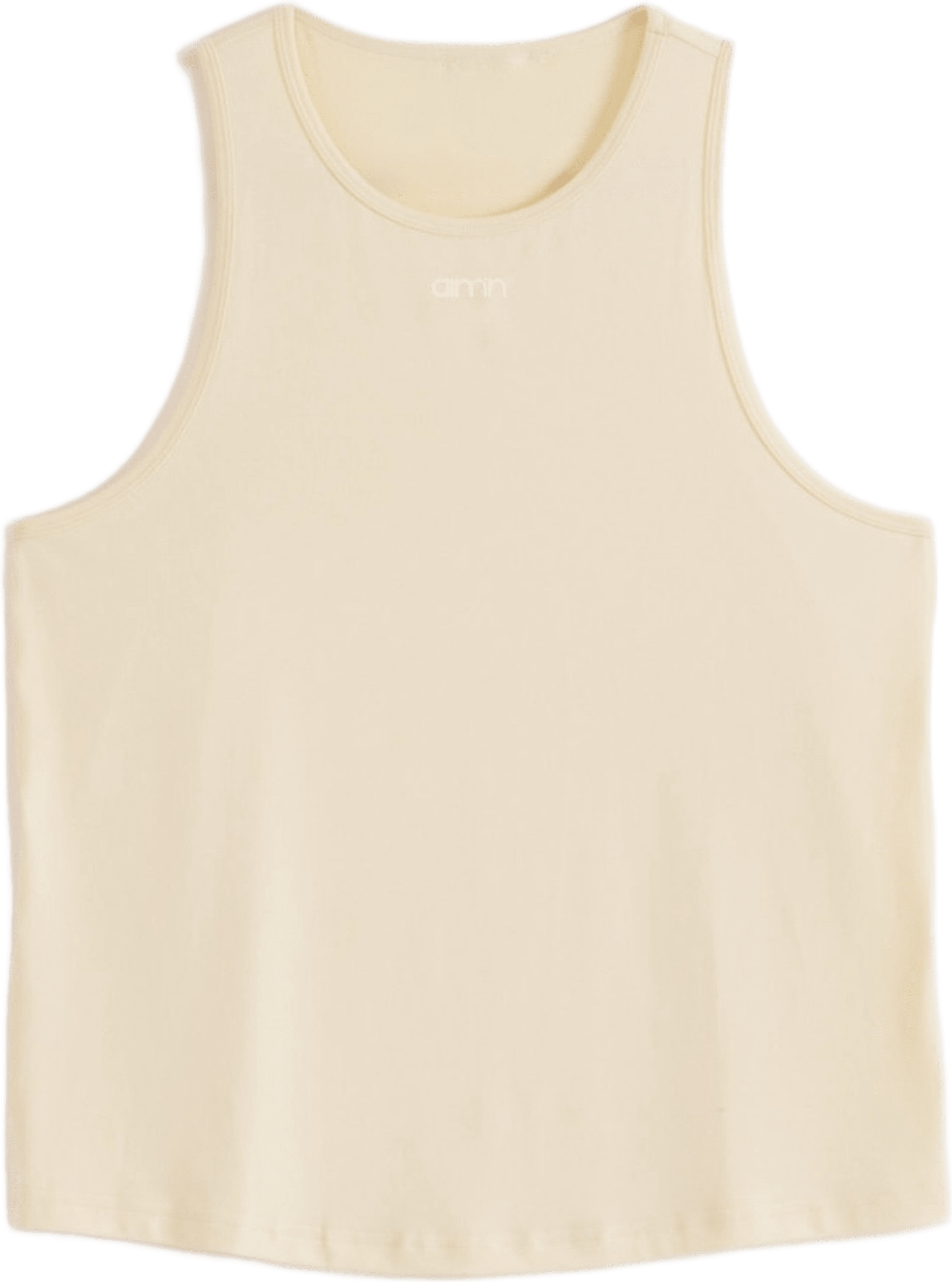 Soft Basic Singlet, från aim'n, i färgen lemon white. Klicka för att öppna bilden i stort format