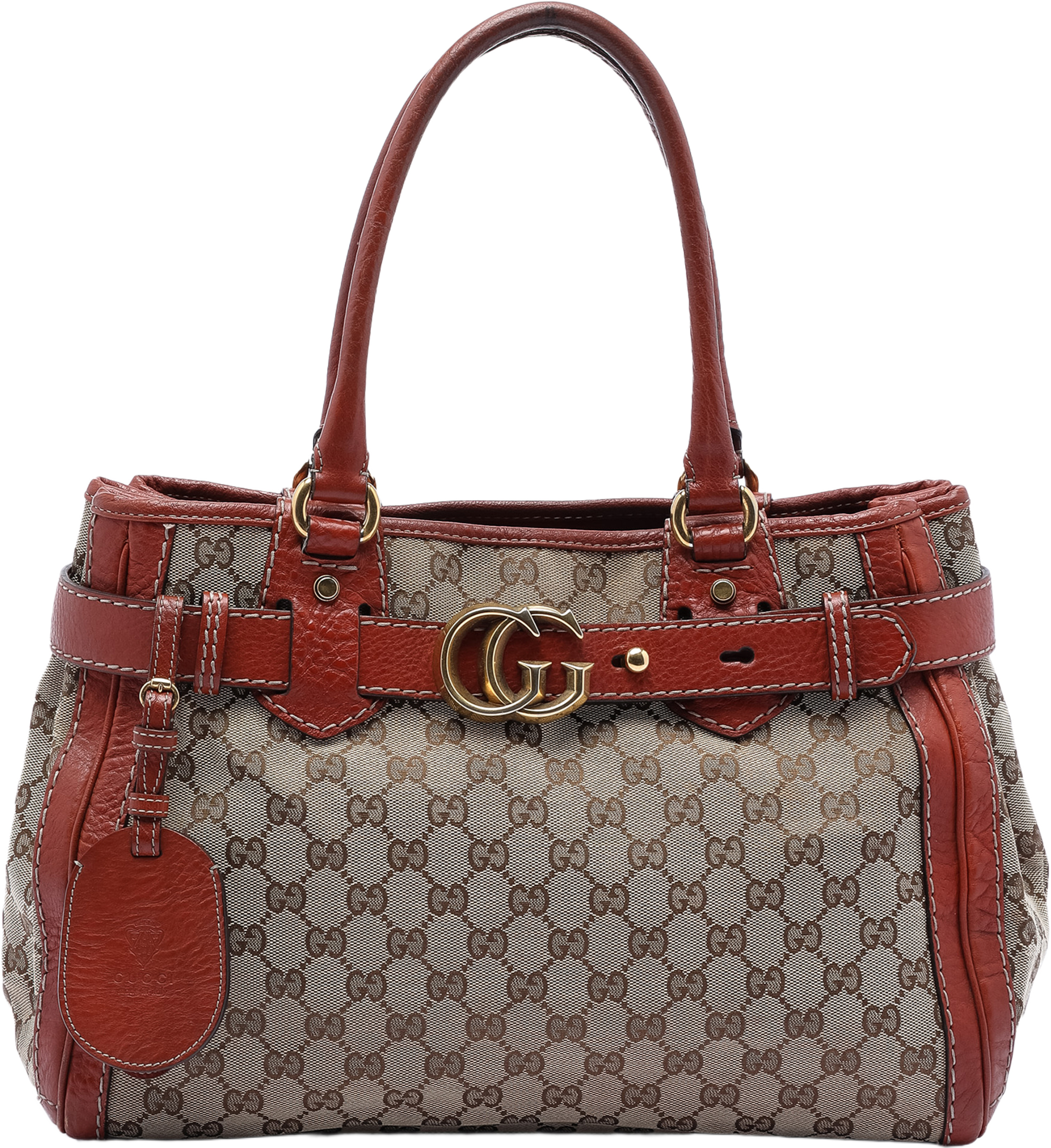 Gucci Gg Canvas Running Tote, från Luxclusif, i färgen beige. Klicka för att öppna bilden i stort format