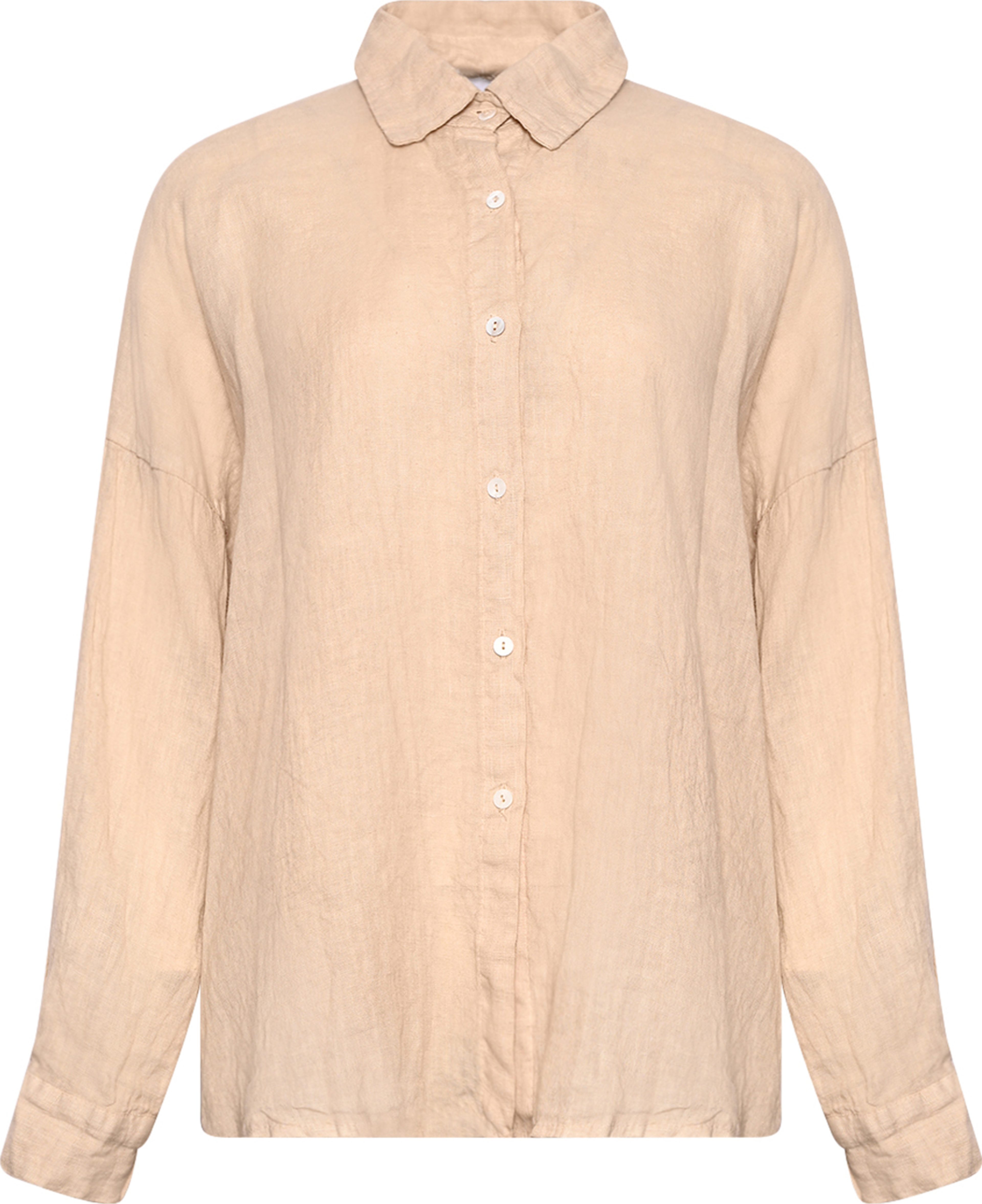 Gia, Shirt, Linen - Soft Grey