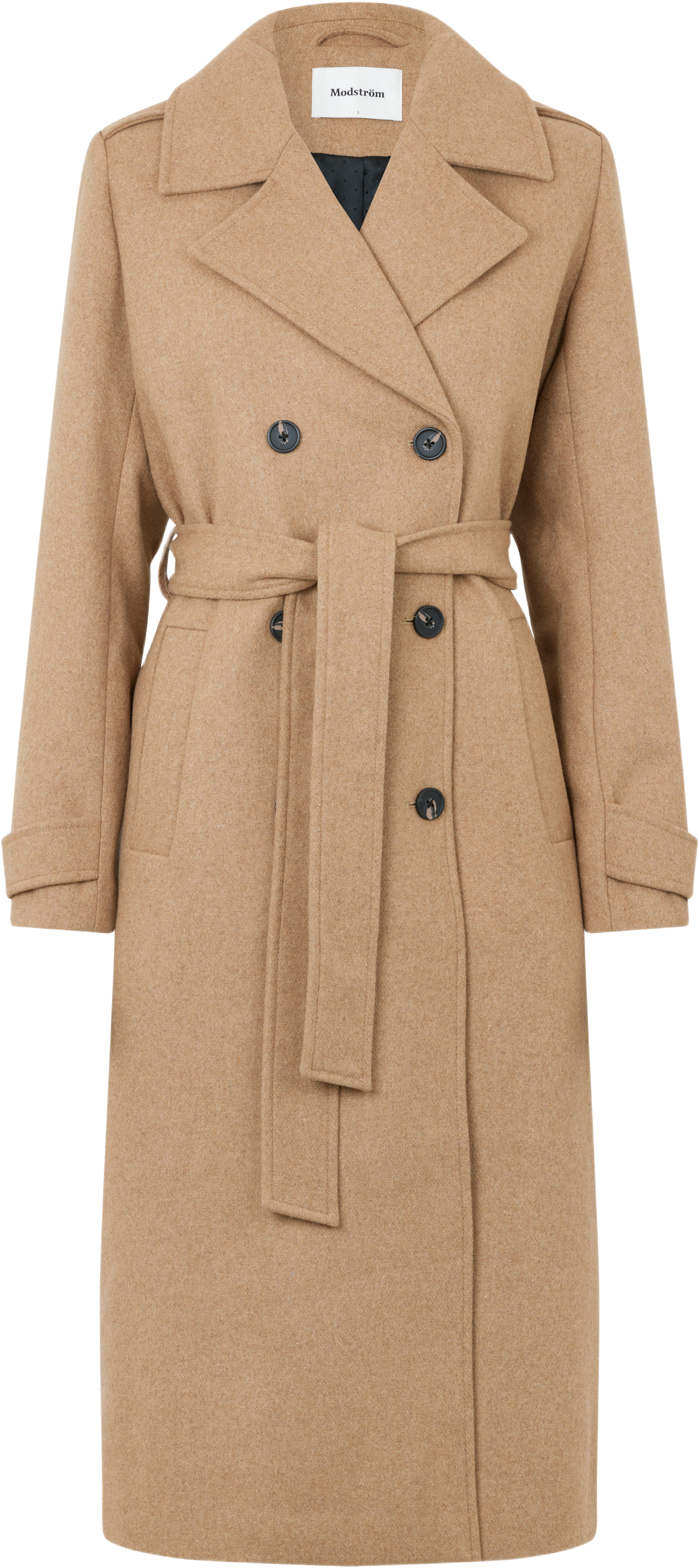 Shaymd Coat, från Modström, i färgen brown sugar. Klicka för att öppna bilden i stort format