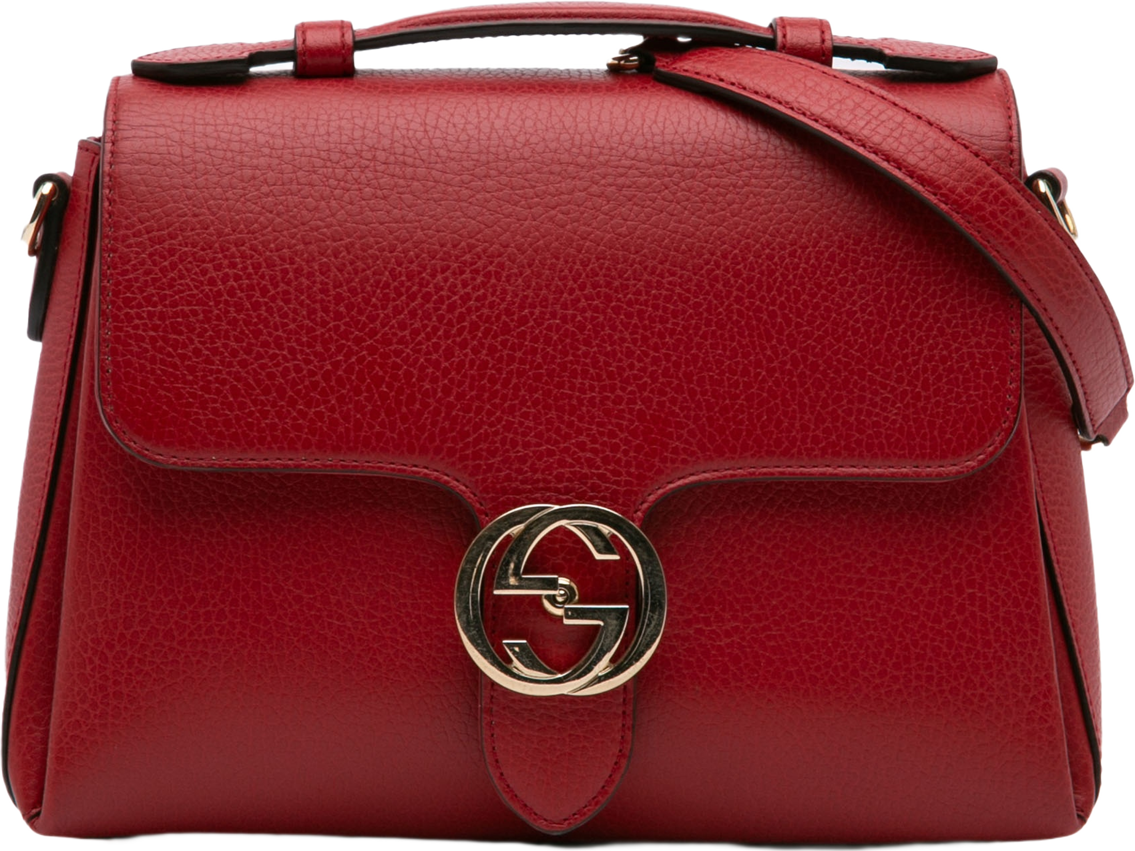Gucci Small Dollar Calf Interlocking G Satchel
