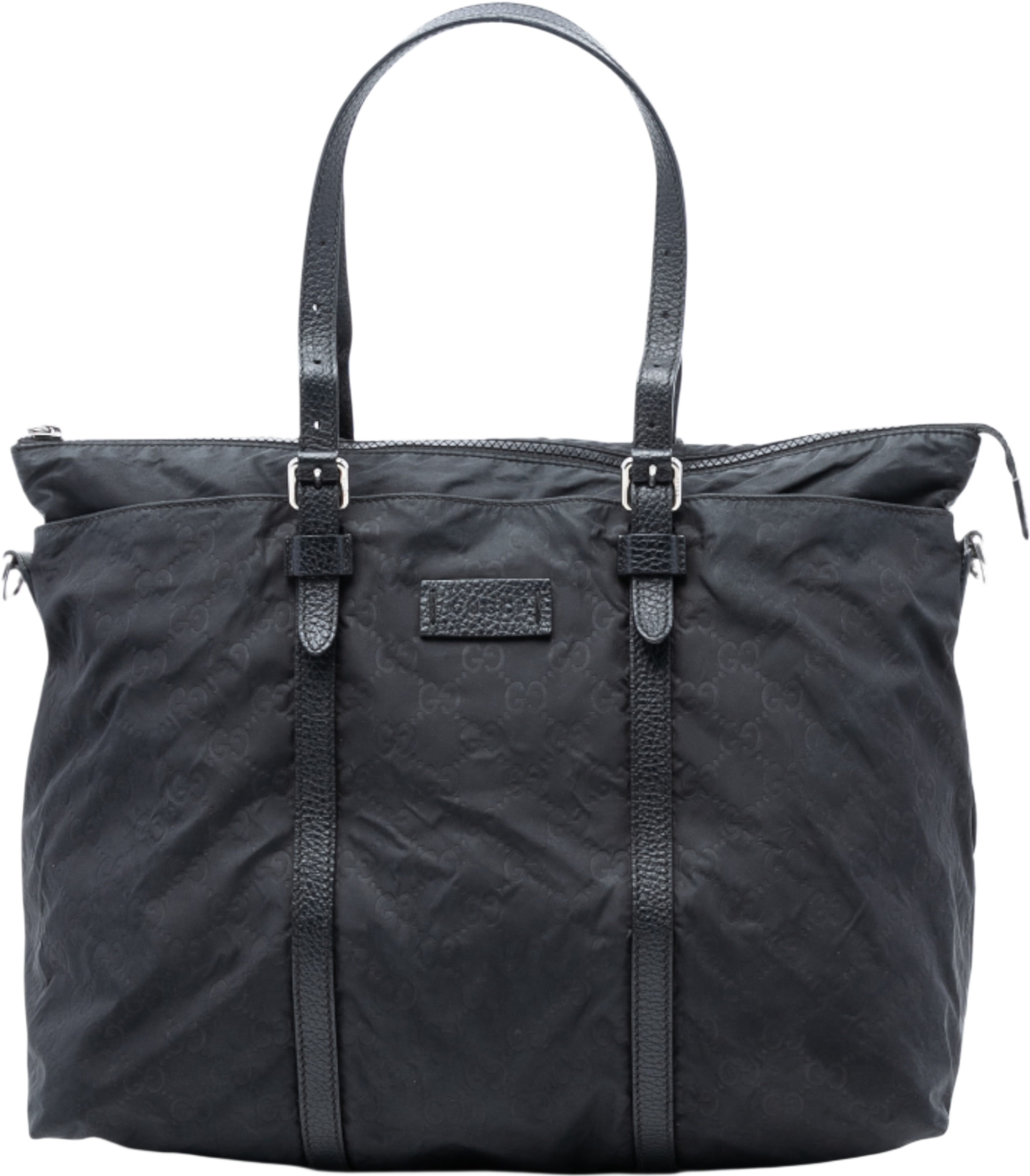 Gucci Gg Nylon Satchel, från Luxclusif, i färgen black. Klicka för att öppna bilden i stort format