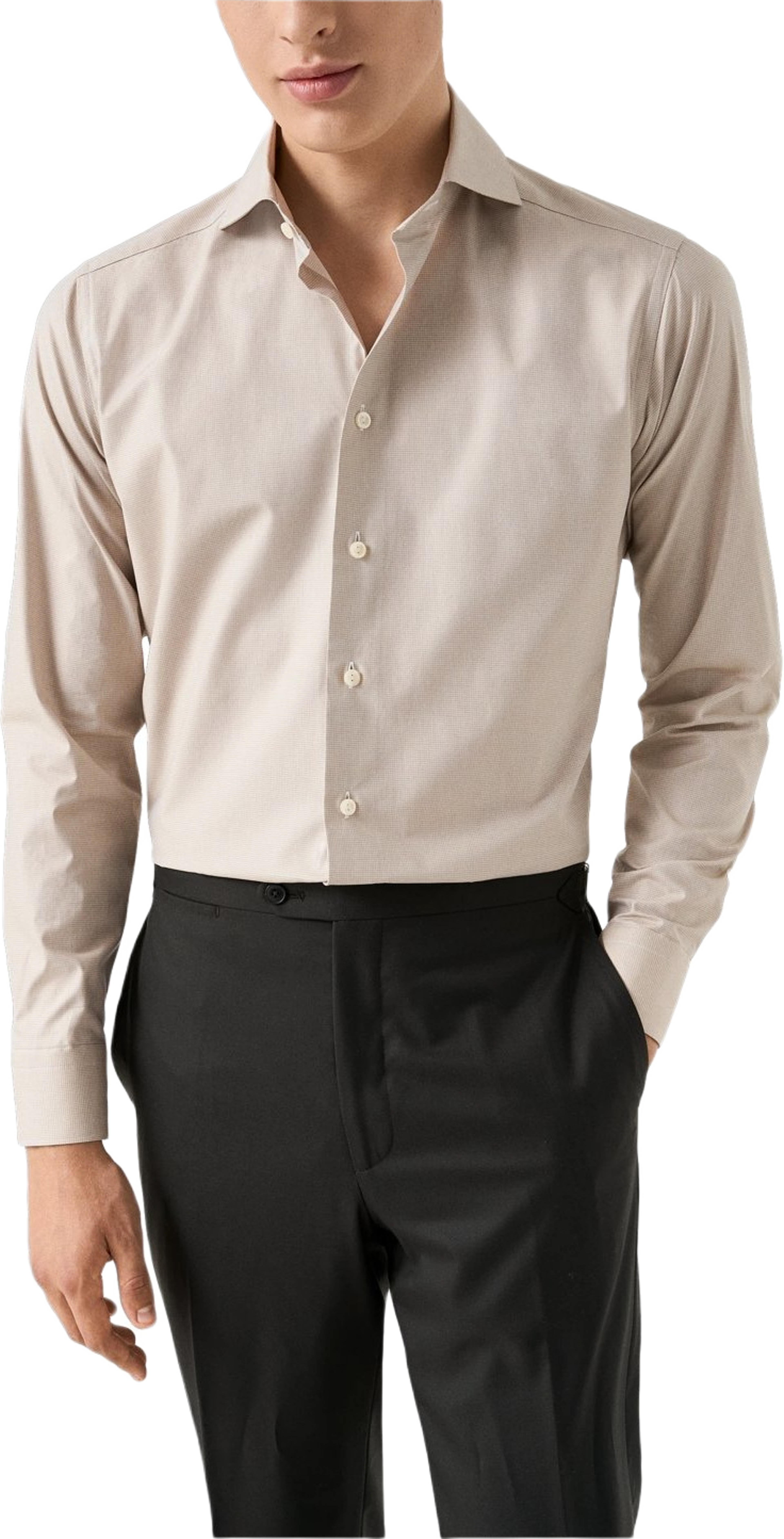 Smårutig Twillskjorta Slim Fit