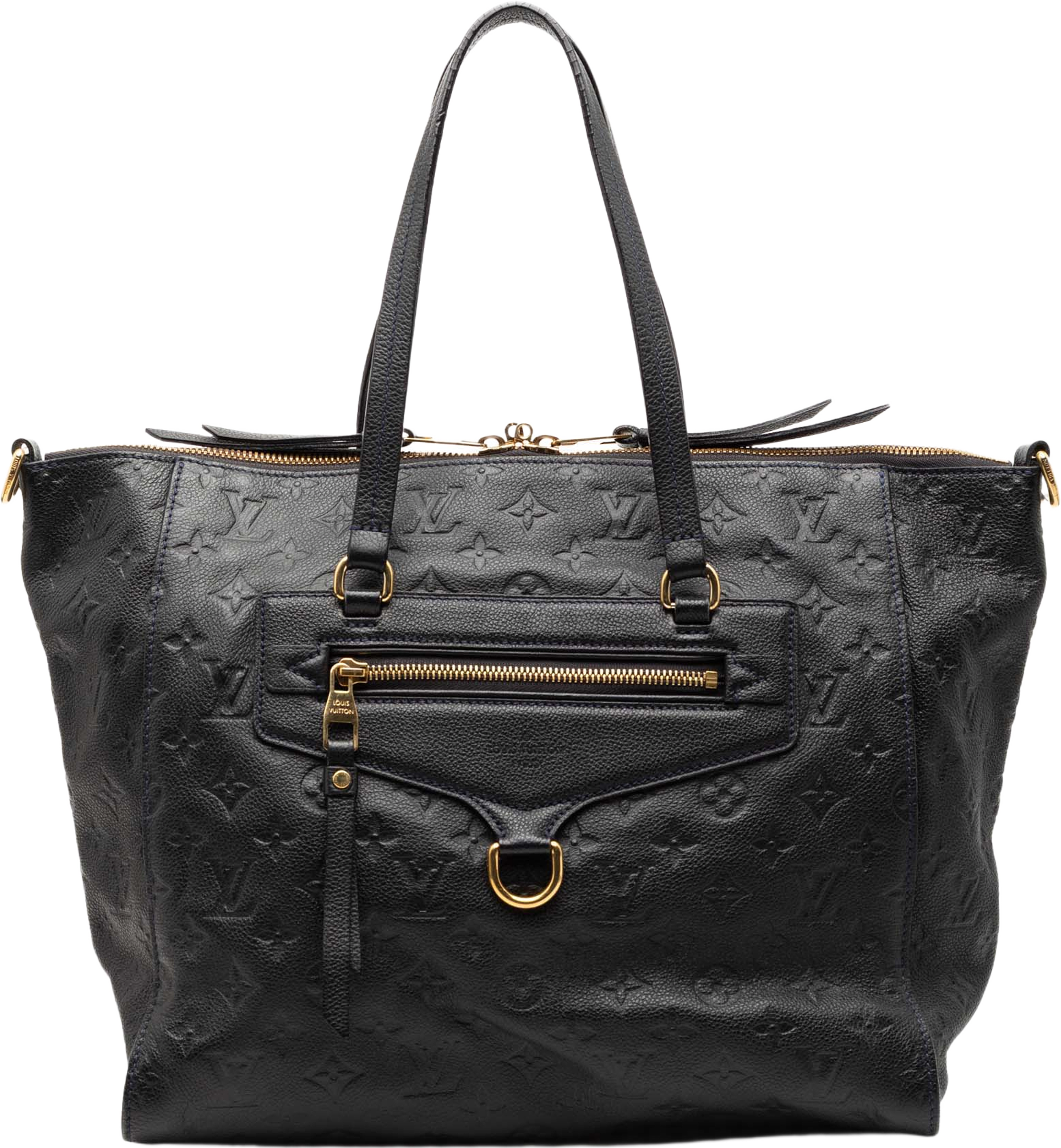 Louis Vuitton Monogram Empreinte Lumineuse Pm, från Luxclusif, i färgen navy. Klicka för att öppna bilden i stort format