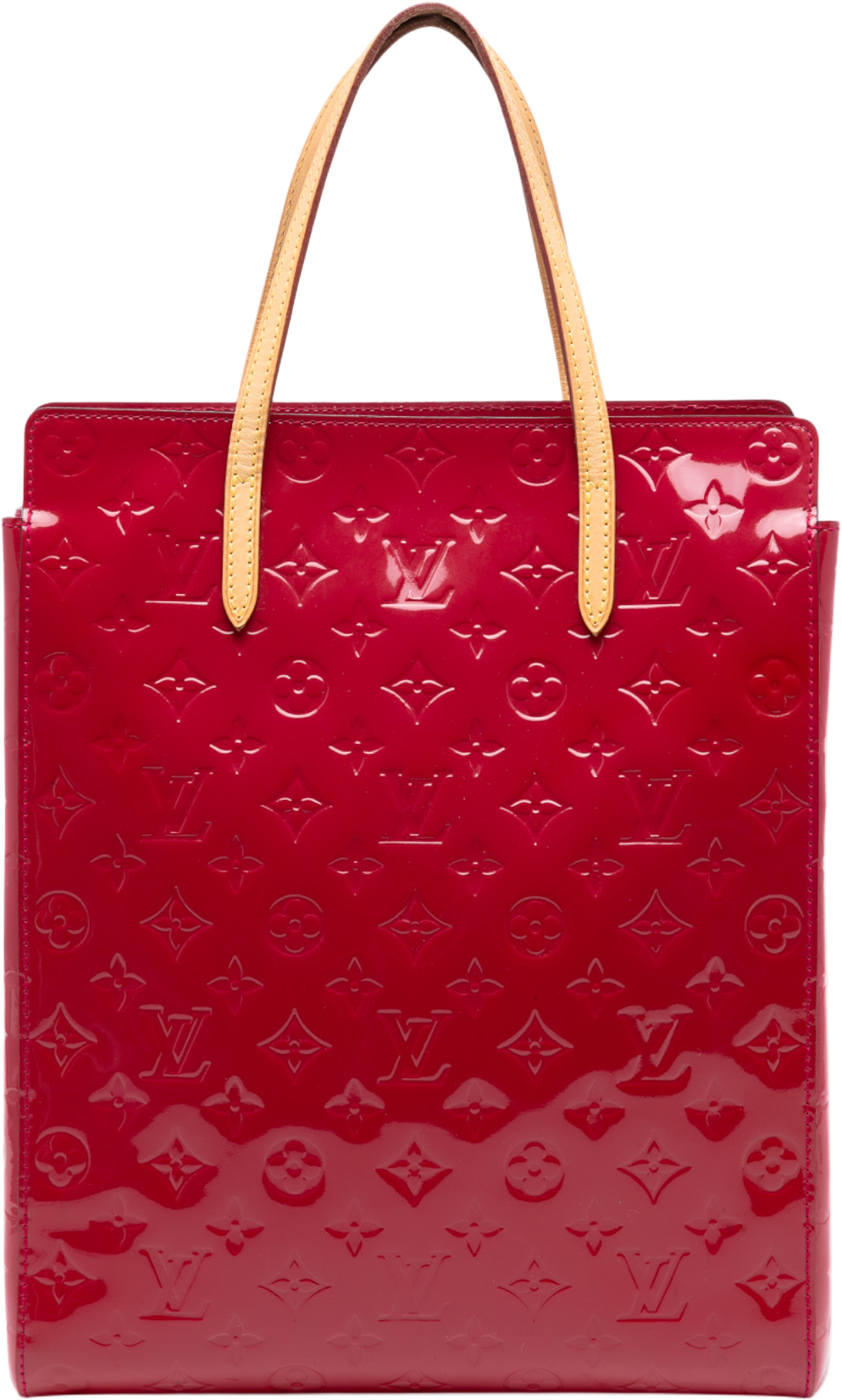 Louis Vuitton Monogram Vernis Catalina Ns, från Luxclusif, i färgen red. Klicka för att öppna bilden i stort format